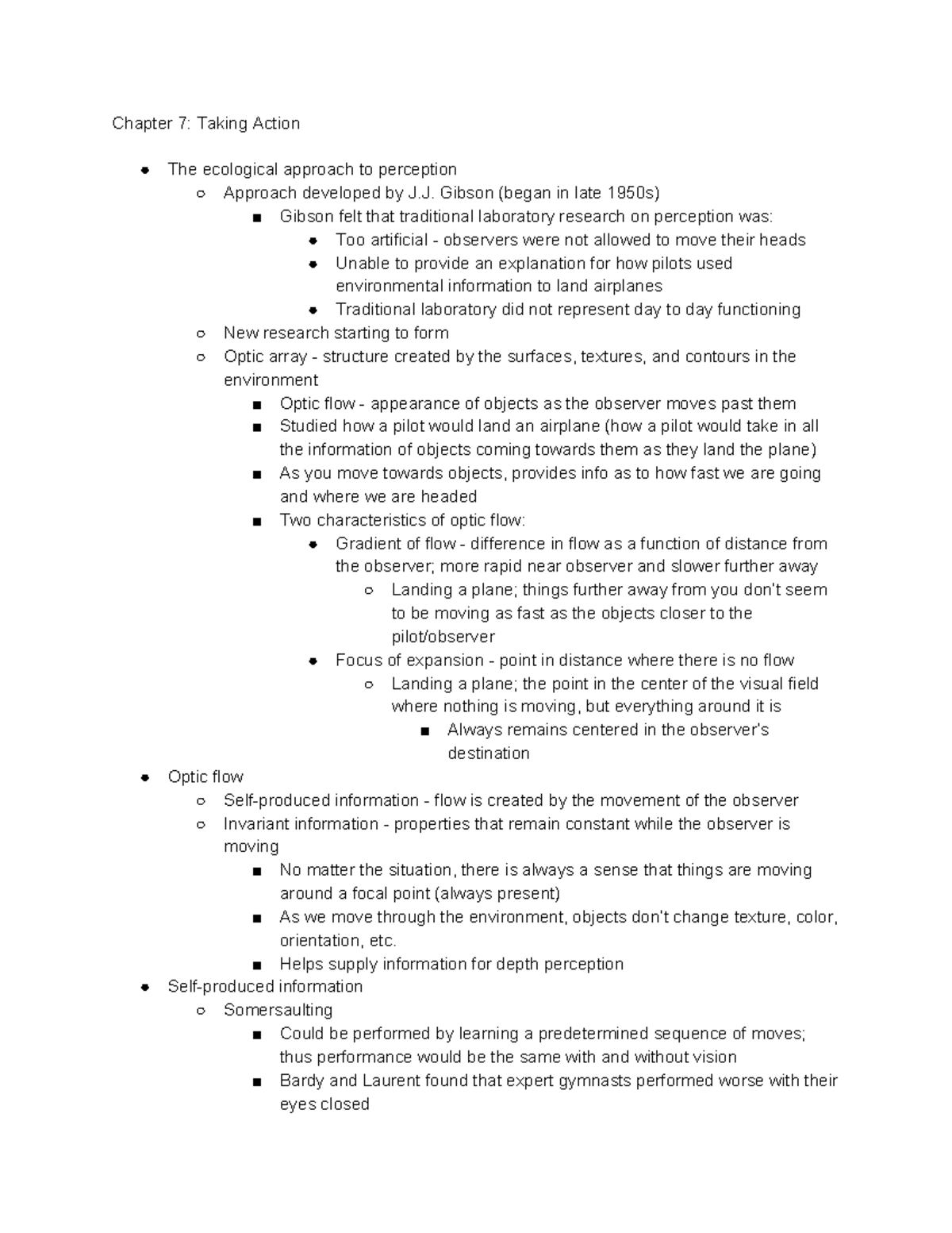 Chapter 7 Taking Action - Chapter 7: Taking Action The ecological ...