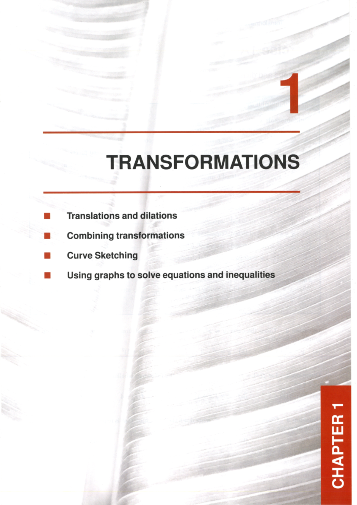 Mastering Mathematics: Chapter 1 - Transformations and Applications - Document Preview