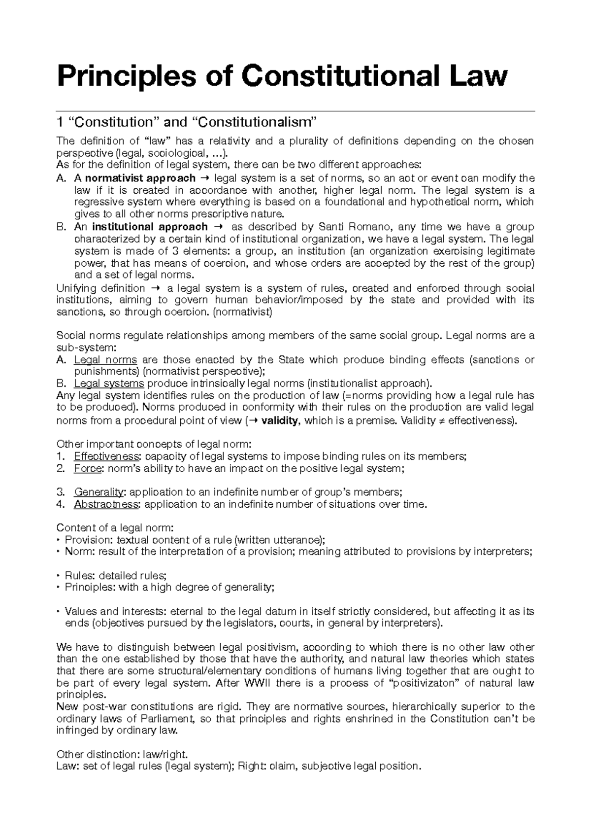 Principles of Constitutional Law 1: Understanding Legal Systems and ...