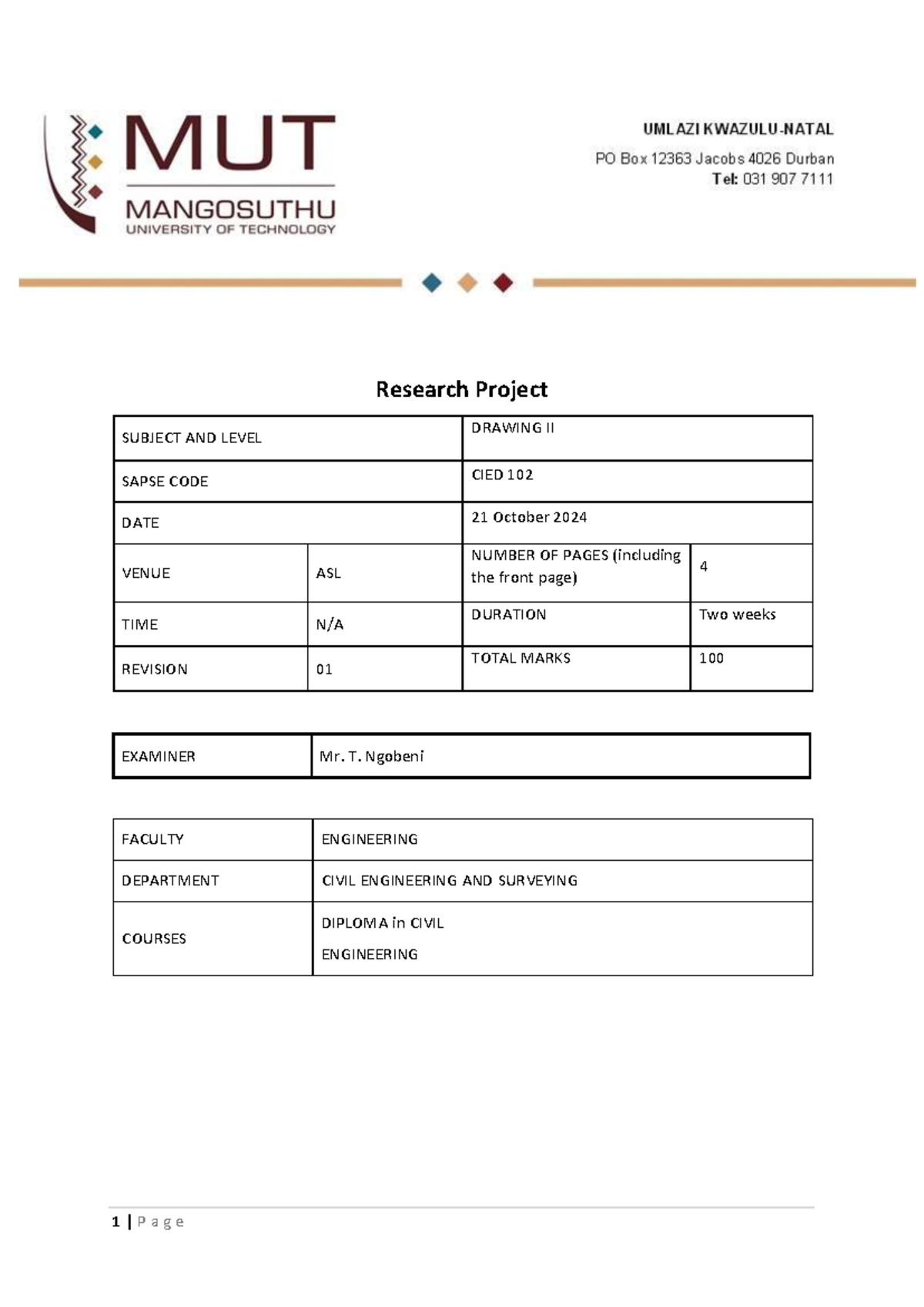 Drawing II Research Project (21-Oct-2024) - Research Project SUBJECT ...