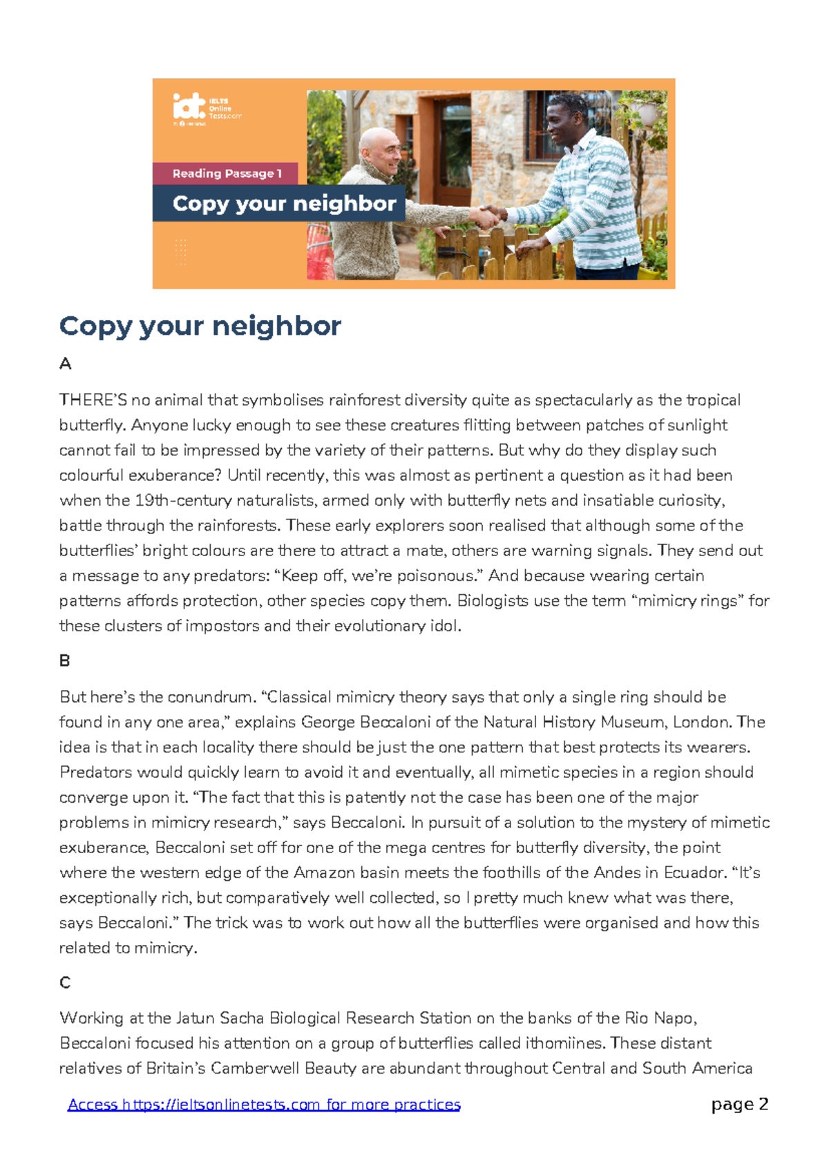 1-2-16 - good - Copy your neighbor A THERE’S no animal that symbolises ...