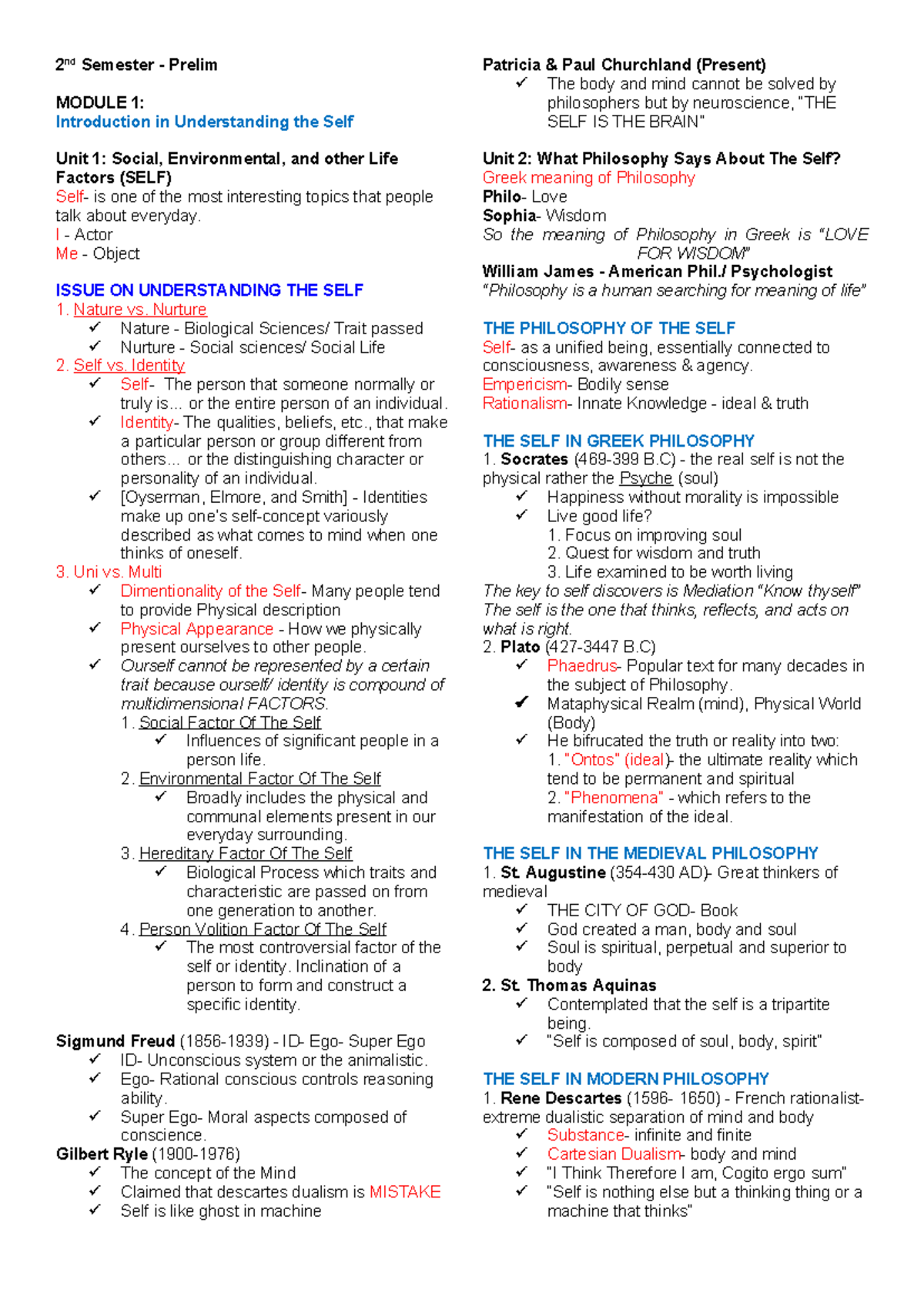 Psych 1a Prelim-5 - it will help in your studies - 2 nd Semester ...