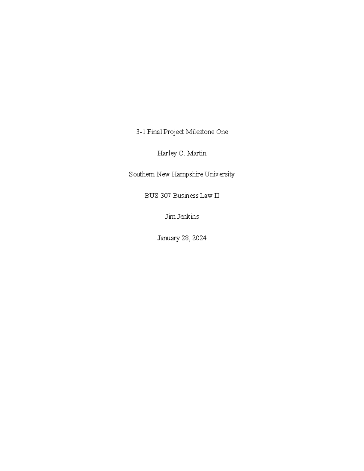 BUS 307 Final Project Milestone 1: Business Entities Overview - Studocu