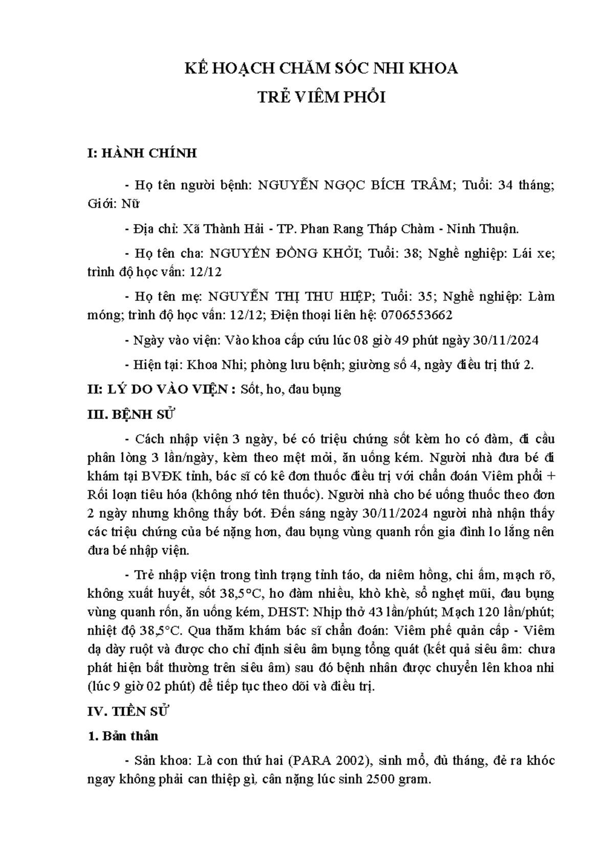 KẾ HOẠCH CHĂM SÓC BỆNH NHÂN GÃY XƯƠNG VÀ TỔN THƯƠNG SỌ NÃO