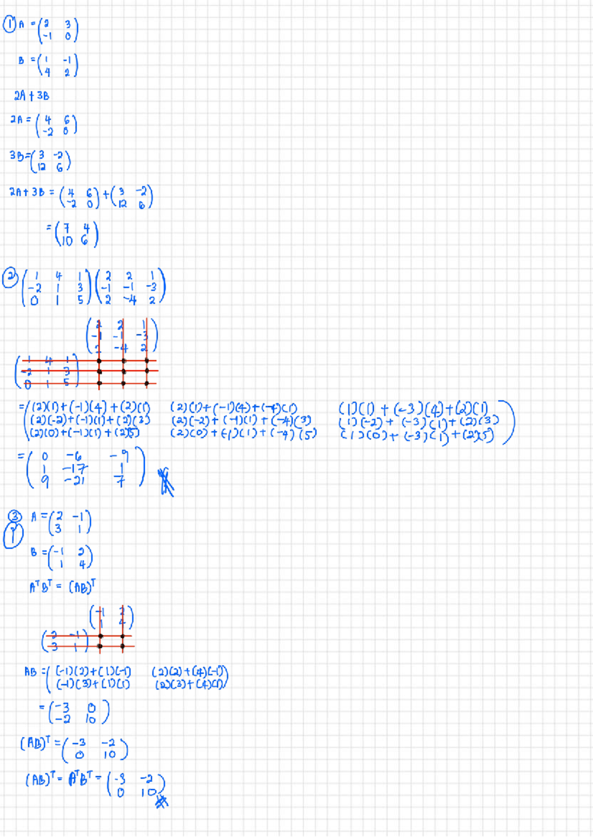 Linear Algebra Tutorial: Chapter 1 (I A 2, 3) - Studocu