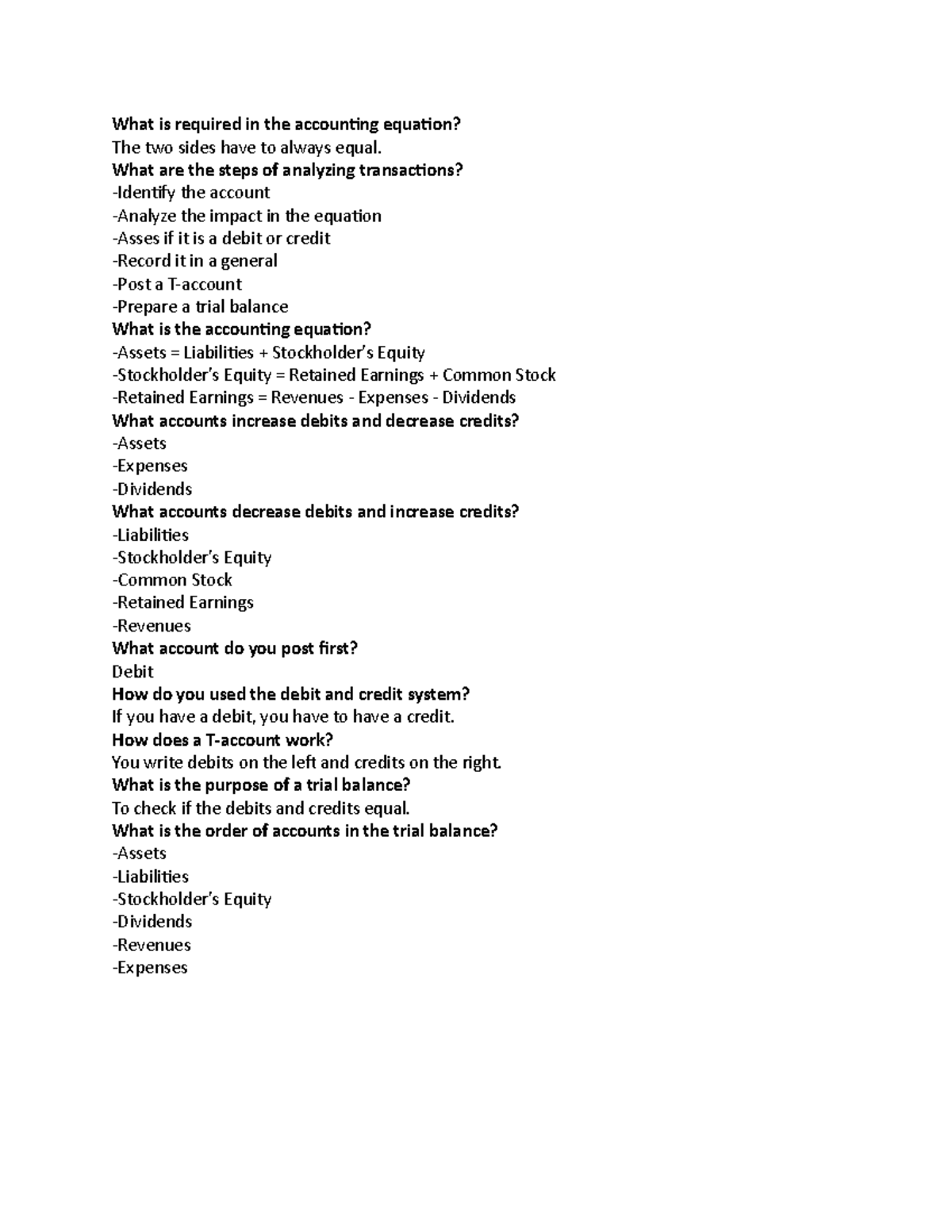 Accounting 2 - Lecture notes 2 - What is required in the accounting ...