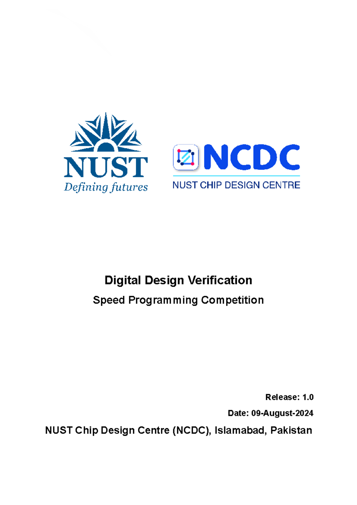 Digital Design Verification: Speed Programming Competition (NCDC) - Studocu