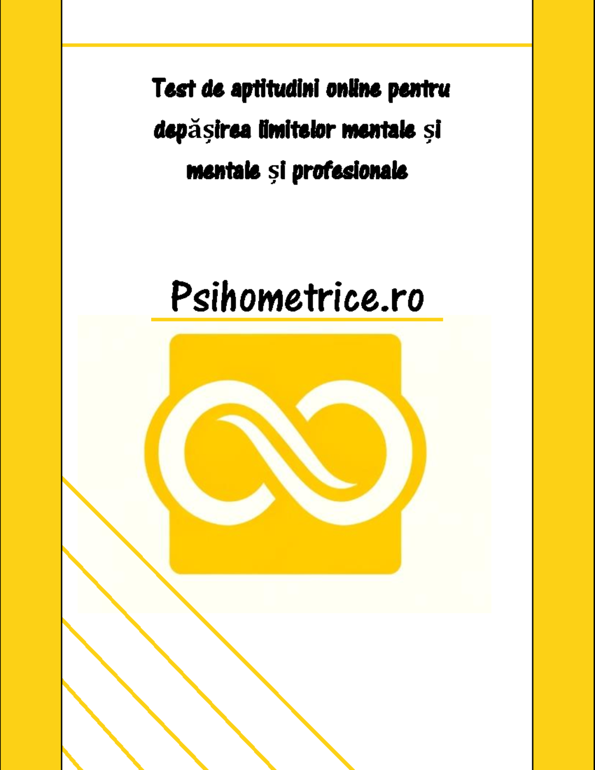 Test psihologic gratuit: Exerciții și instrucțiuni de pregătire - Studocu