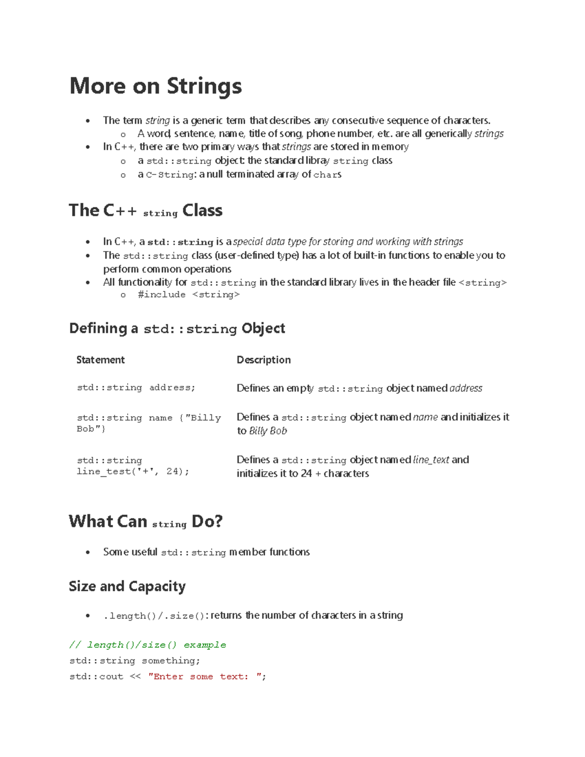 C++ String Operations: Assign, Append, Insert, and Replace Functions ...