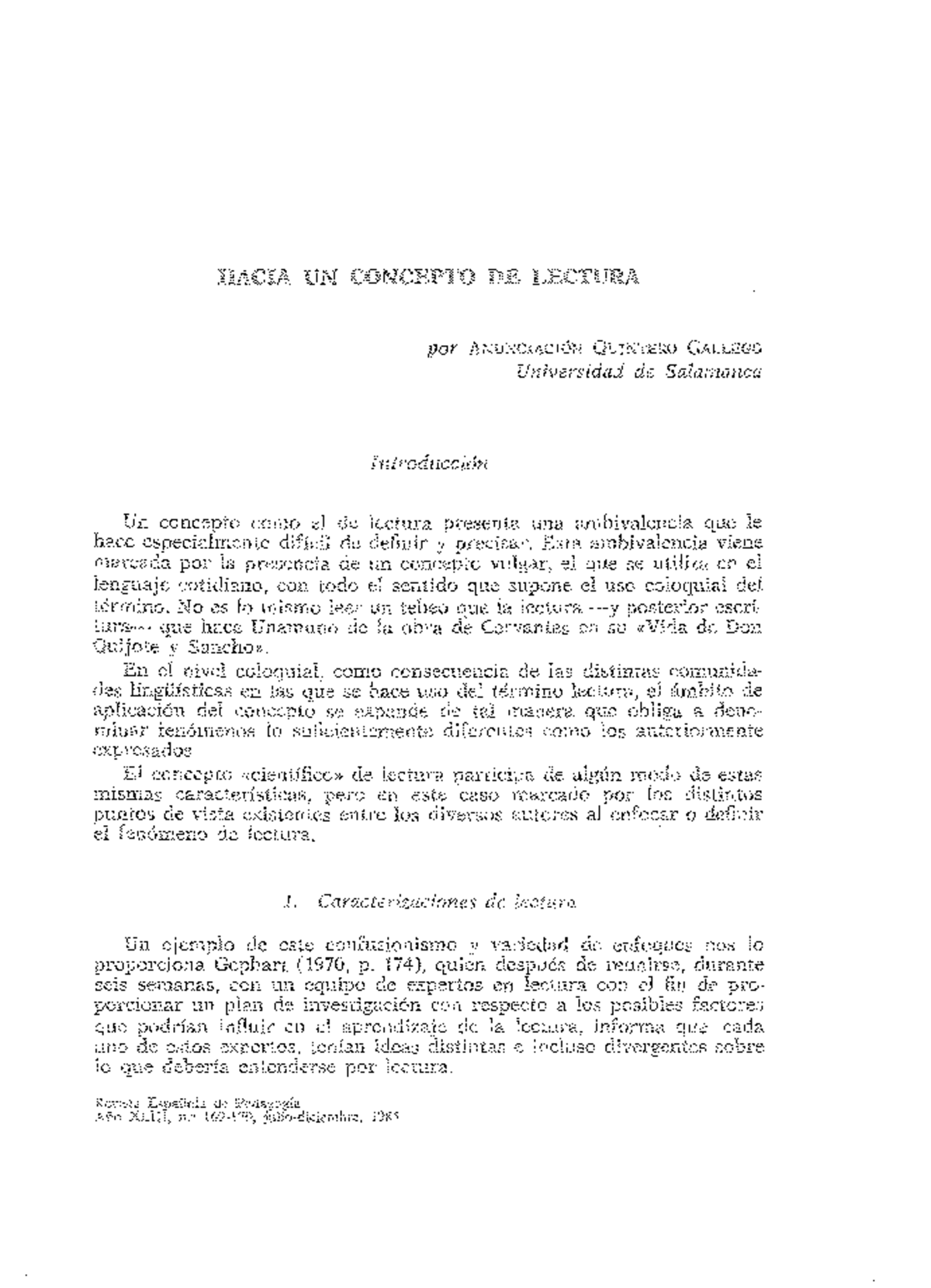14 Hacia un Concepto de Lectura: Definiciones y Análisis Críticos - Document Preview
