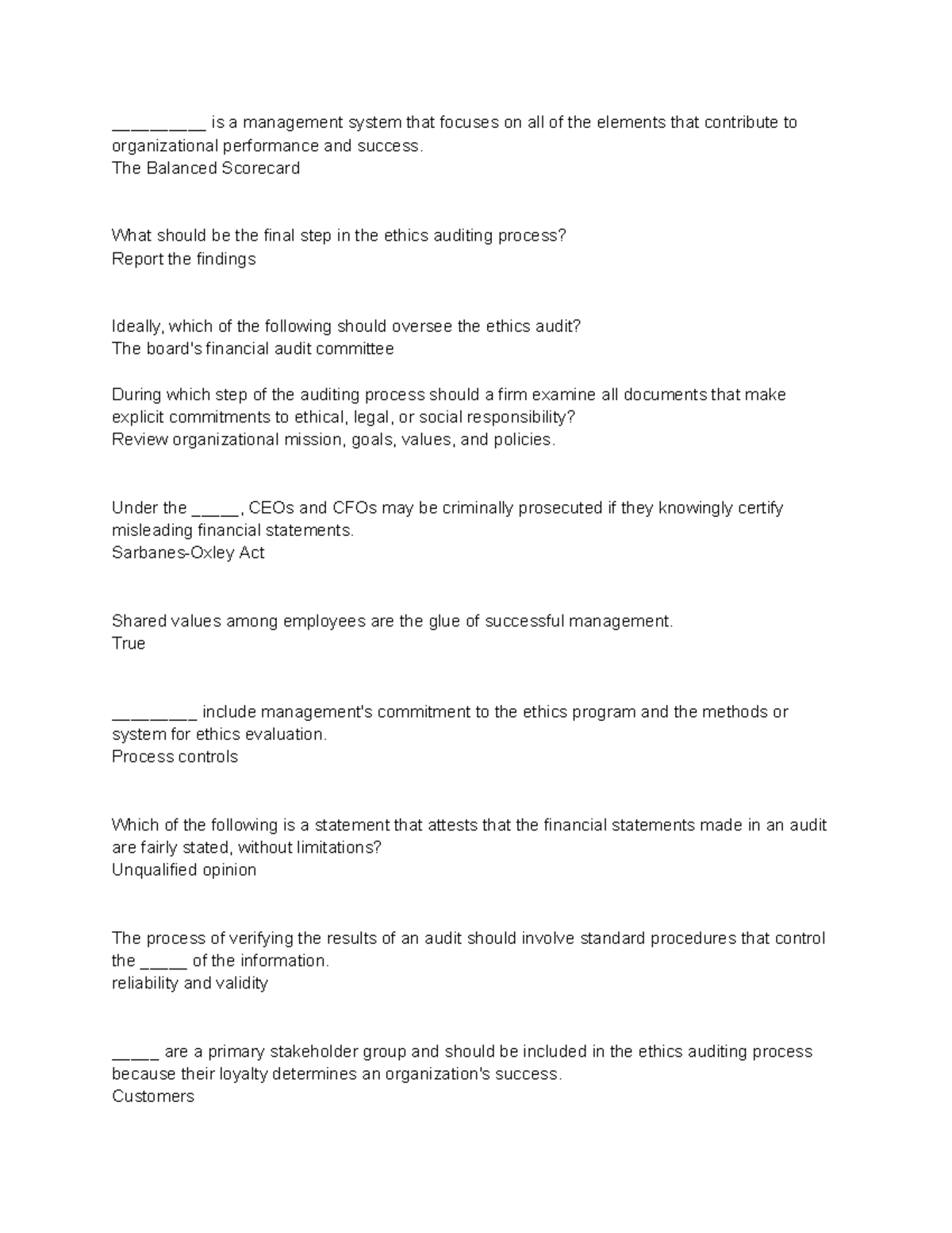 Business Ethics - Chapter 9 Summary & Key Concepts Review - Studocu