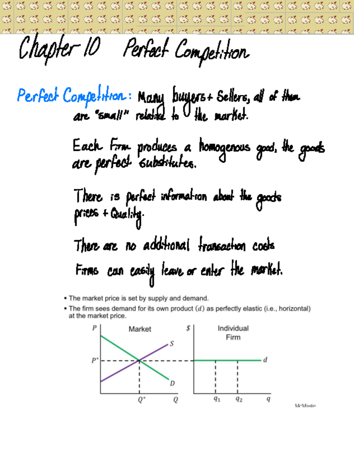 Unit 8: Chapter 10 - Perfect Competition Explained - Studocu