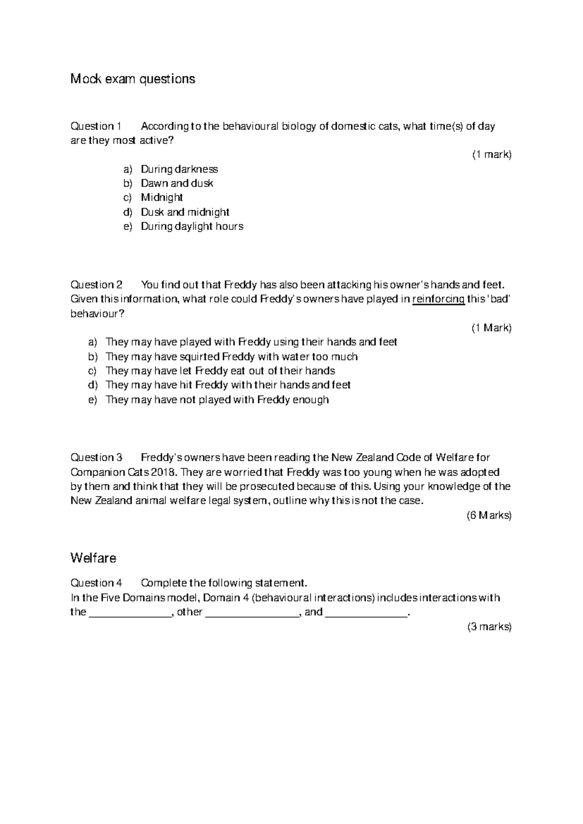 107 Mock exam questions 2024 - Mock exam questions Question 1 According ...