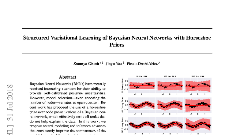 Structured Variational Learning of Bayesian Neural Networks with ...