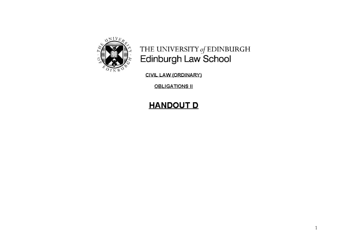 CIVIL LAW (ORDINARY) OBLIGATIONS II LECTURE 2: Stipulatio & Contract ...