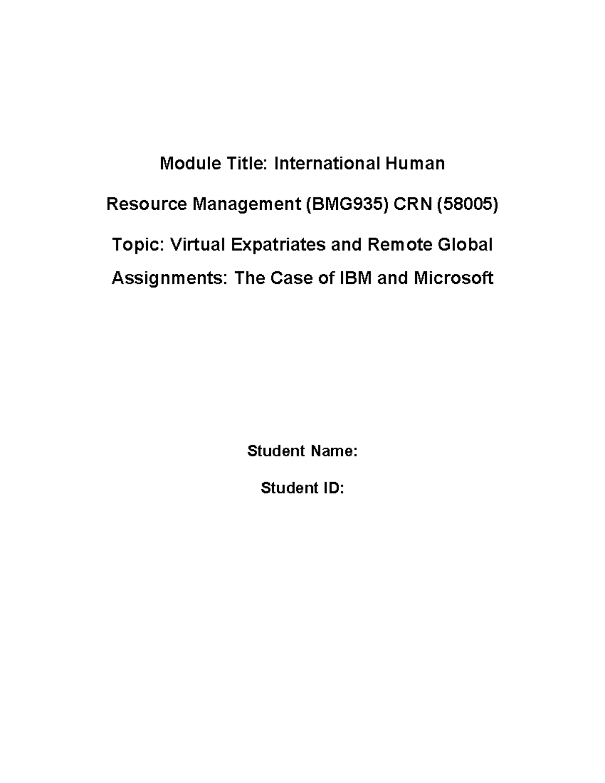 Virtual Expatriates & Remote Global Assignments: Insights from IBM ...