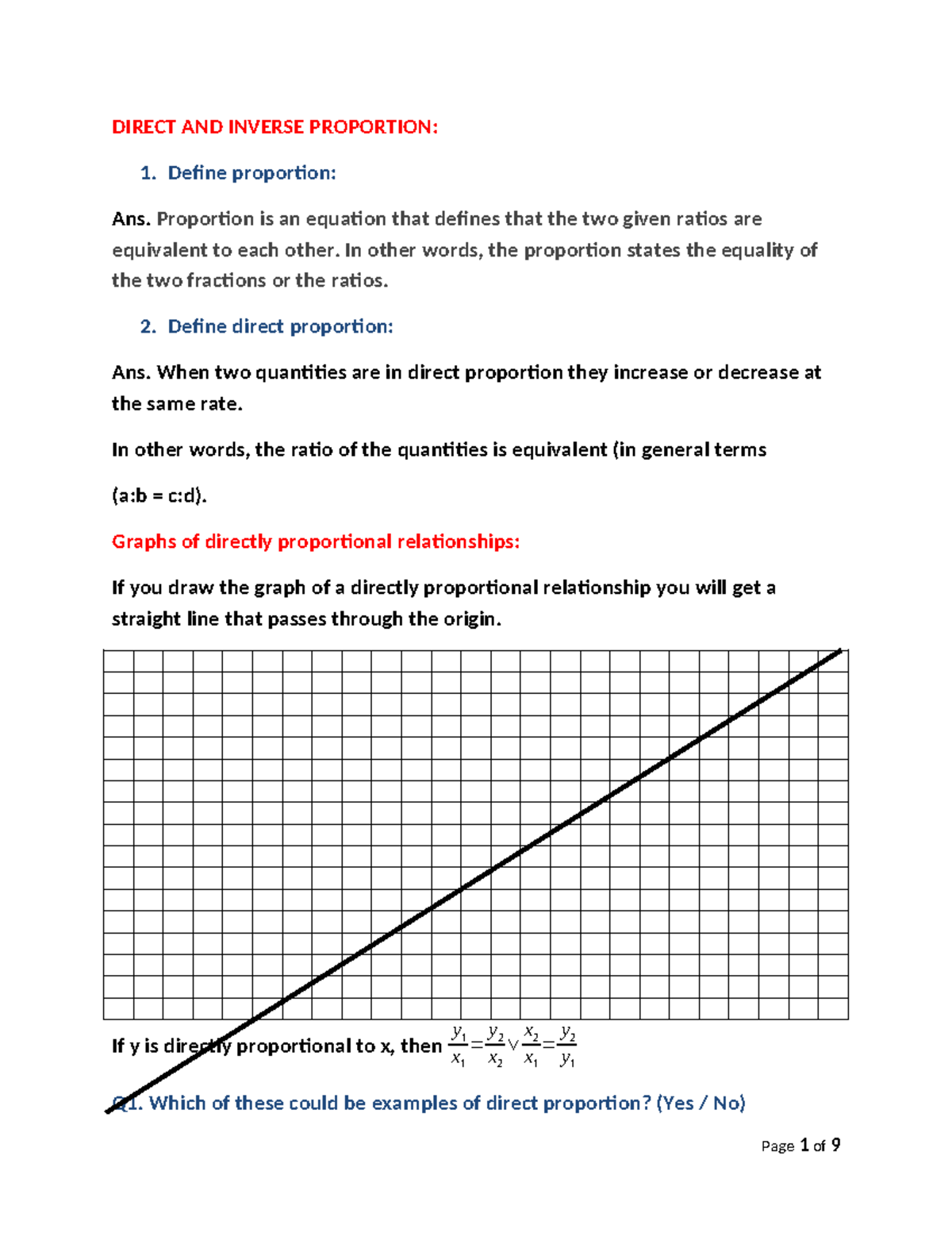 What does option D mean ? How would the graph look if the answer had been  option D ? : r/ACT, image size:1200x1553