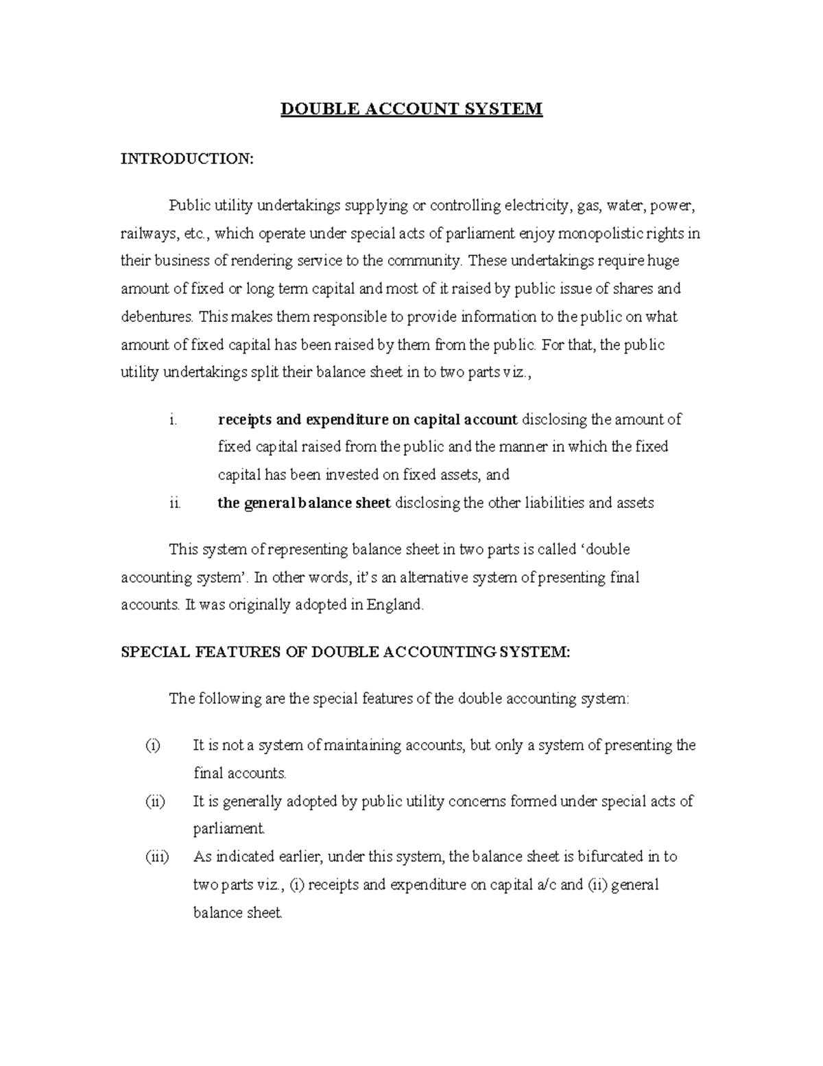 80259030 Double Account System: Features, Advantages, and Disadvantages ...
