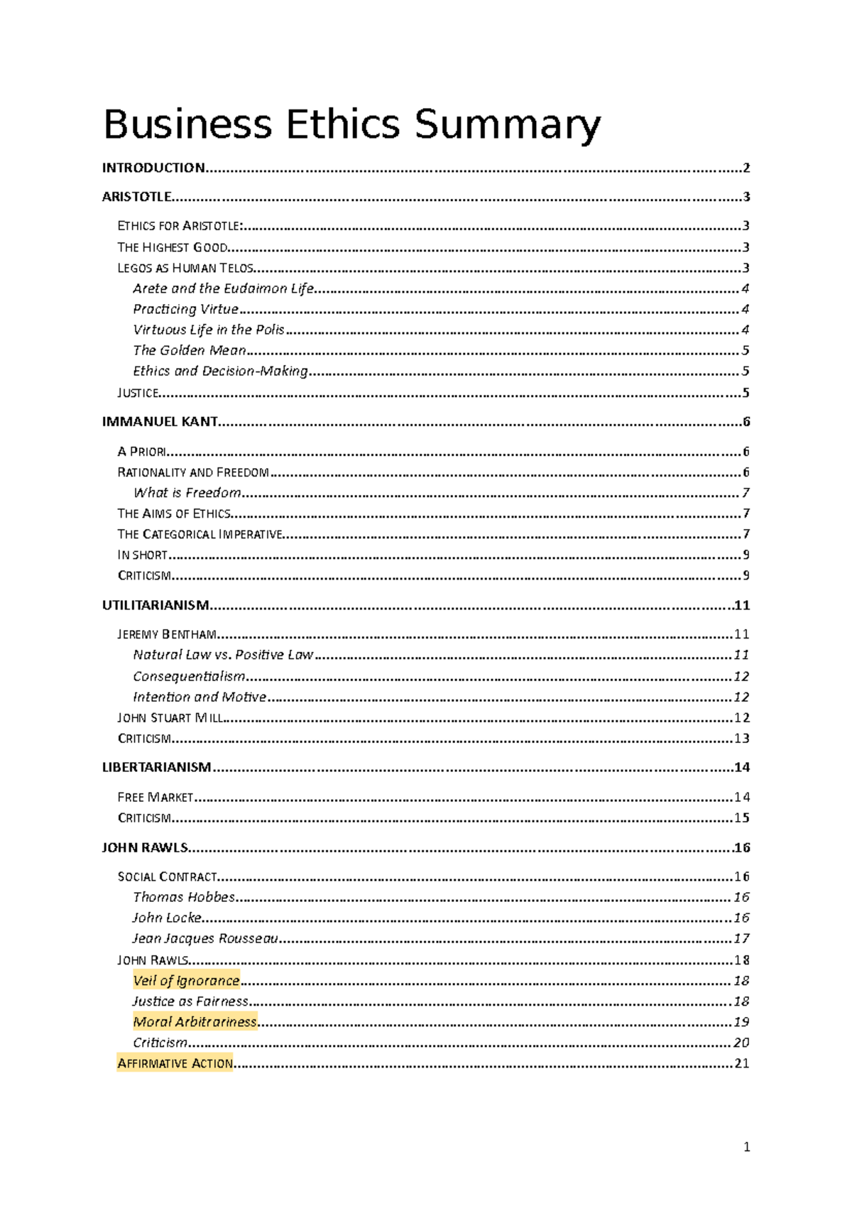 Business Ethics Overview: Key Theories and Concepts for Study - Studeersnel