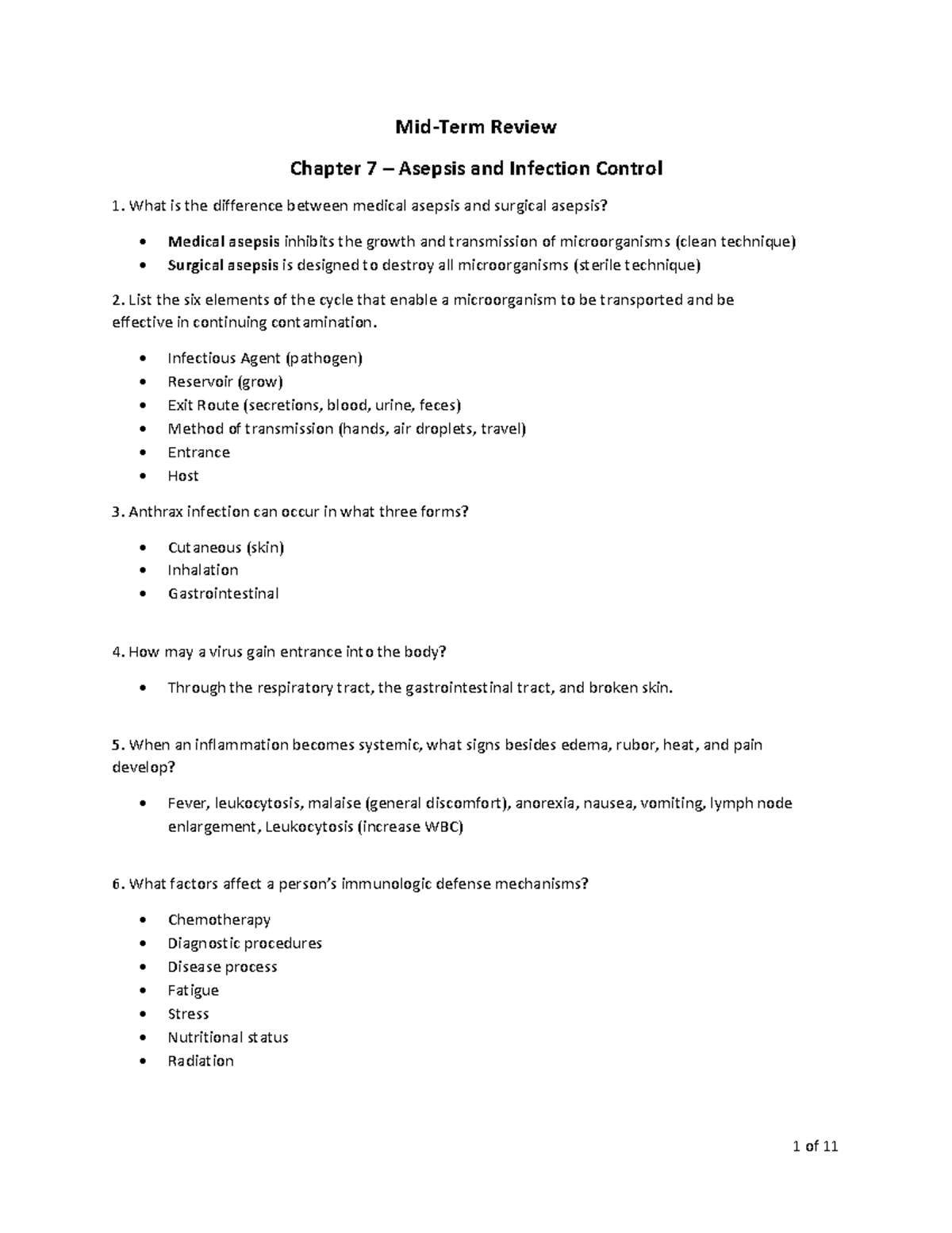 Fundamentals Midterm - Mid Term review study guide - Mid-Term Review ...