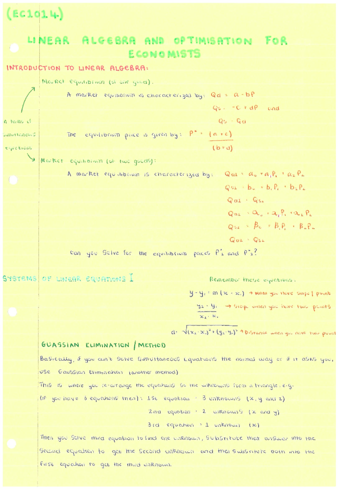 Algebra Lecture Notes: Comprehensive Summary of All Topics - Studocu