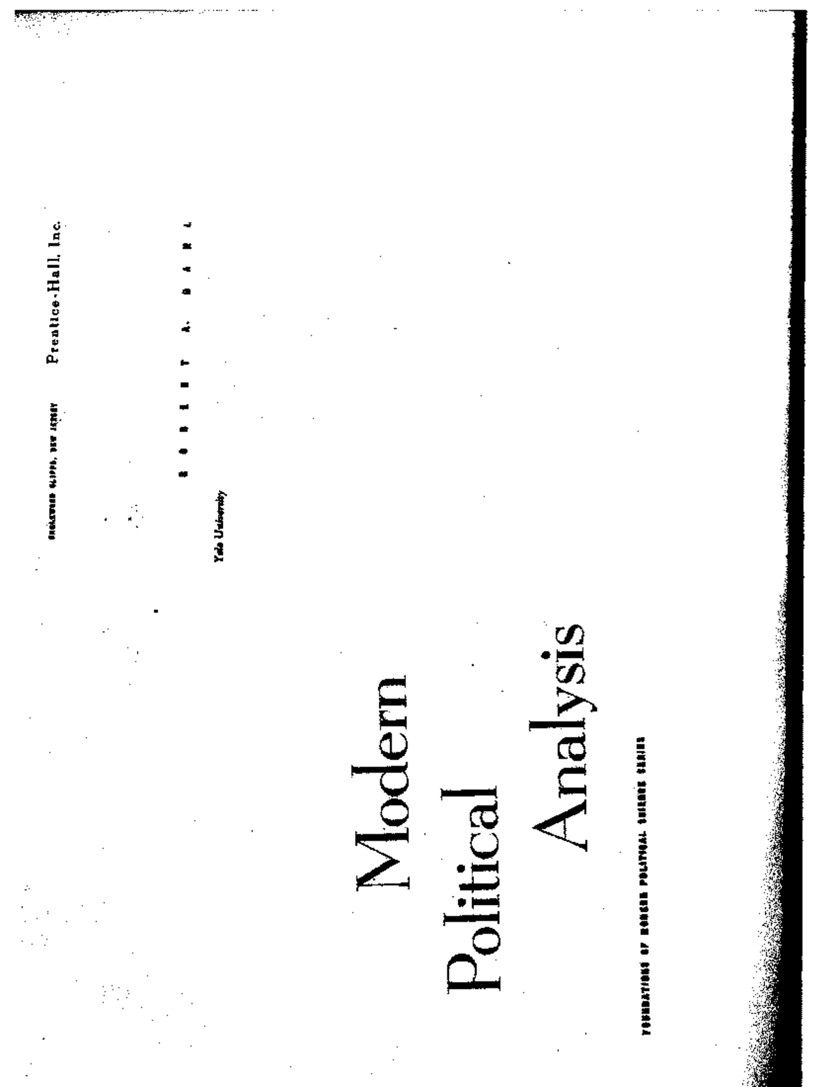 Modern Political Analysis: Overview of Dahl's Key Concepts and Ideas ...
