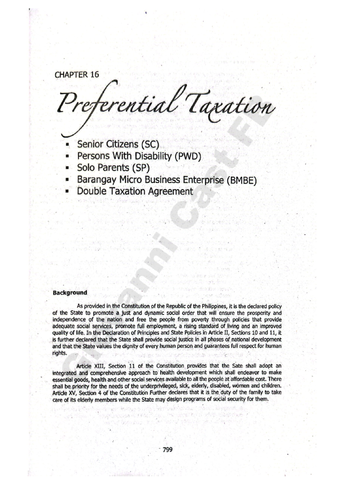 CHAPTER 16: Preferential Tax for SC, PWD, SP, and BMBE - Tabag 2026 ...
