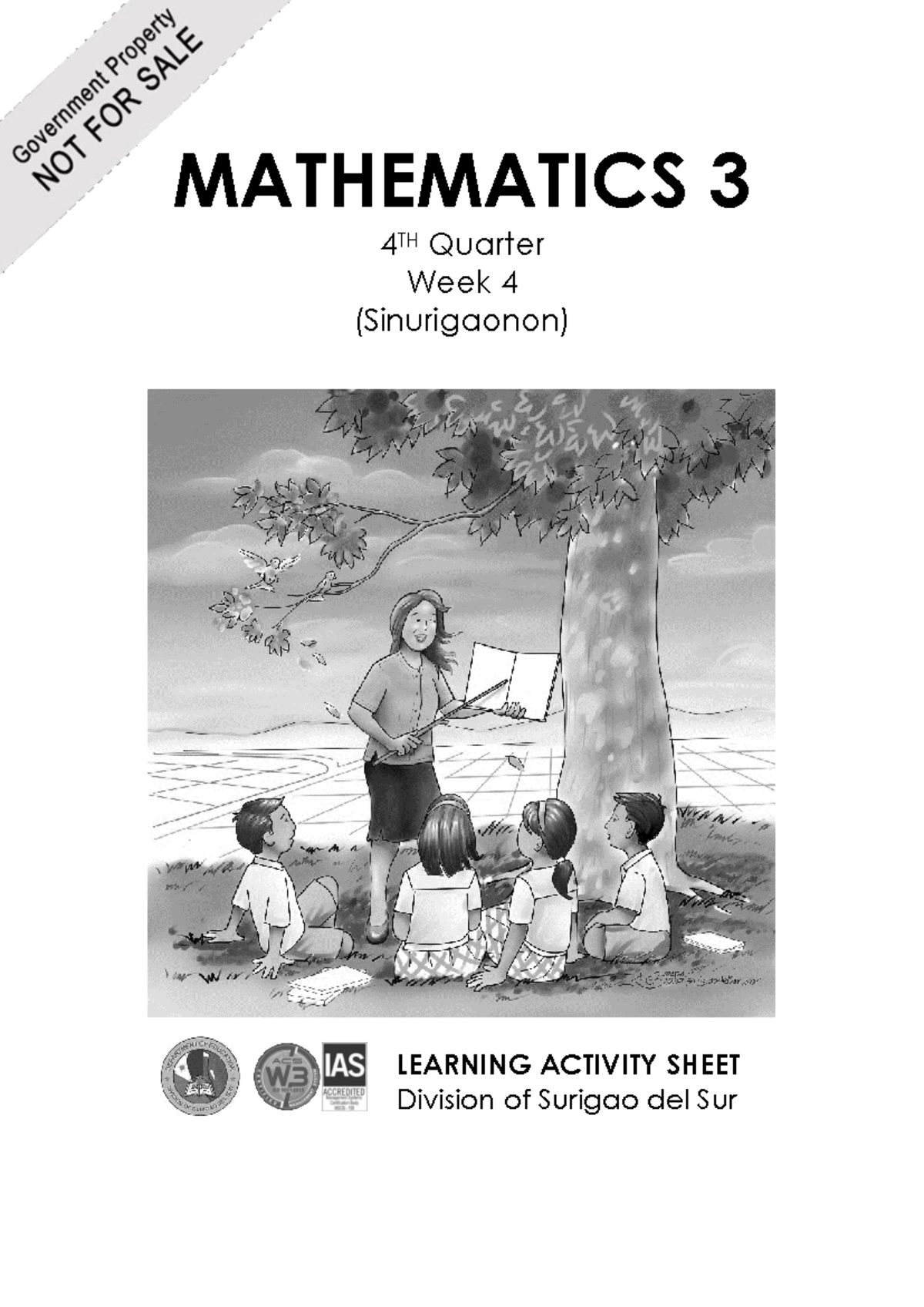 Mathematics 3 q4 week4 v4 - MATHEMATICS 3 4 TH Quarter Week 4 ...