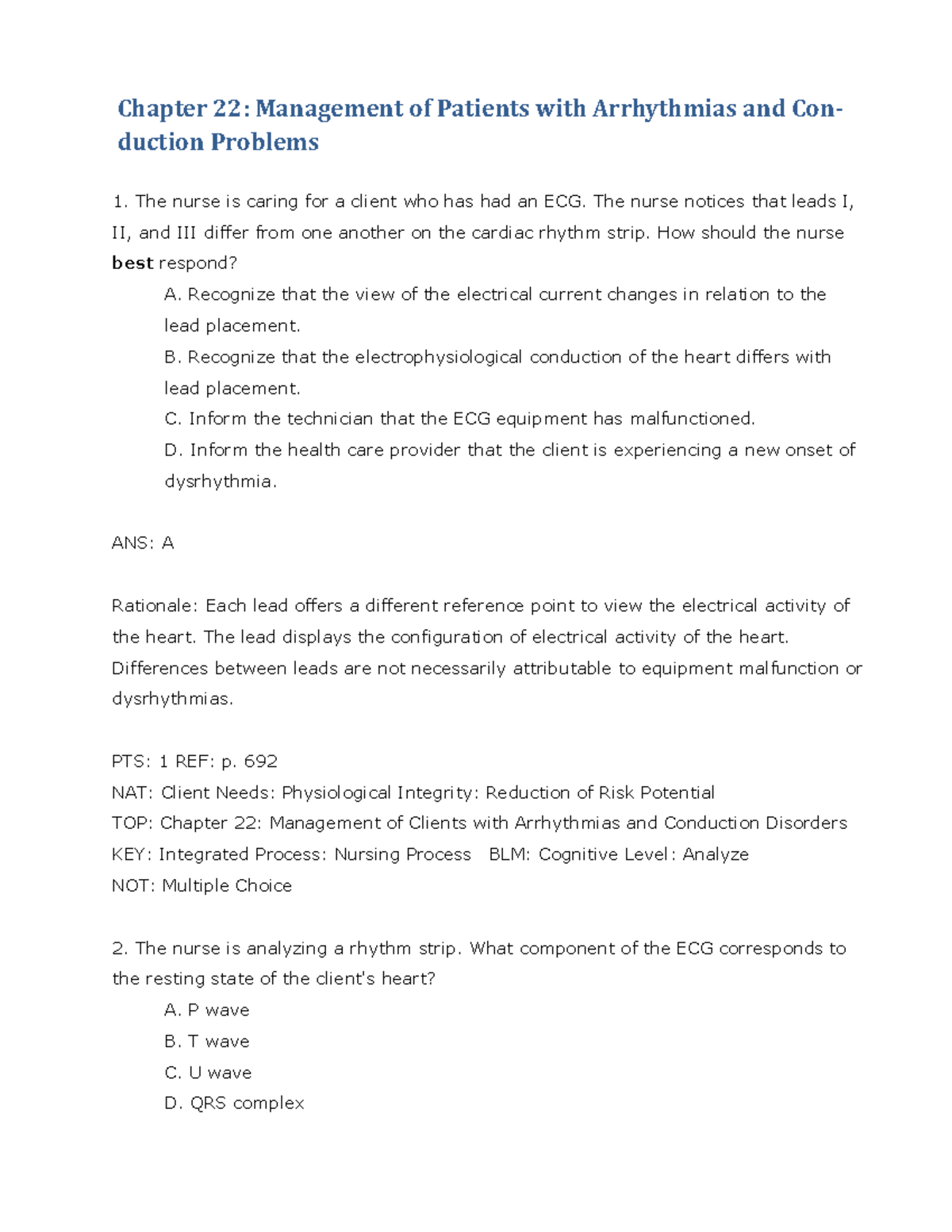 TG Chapter 22 - Medsurg - Chapter 22: Management of Patients with ...