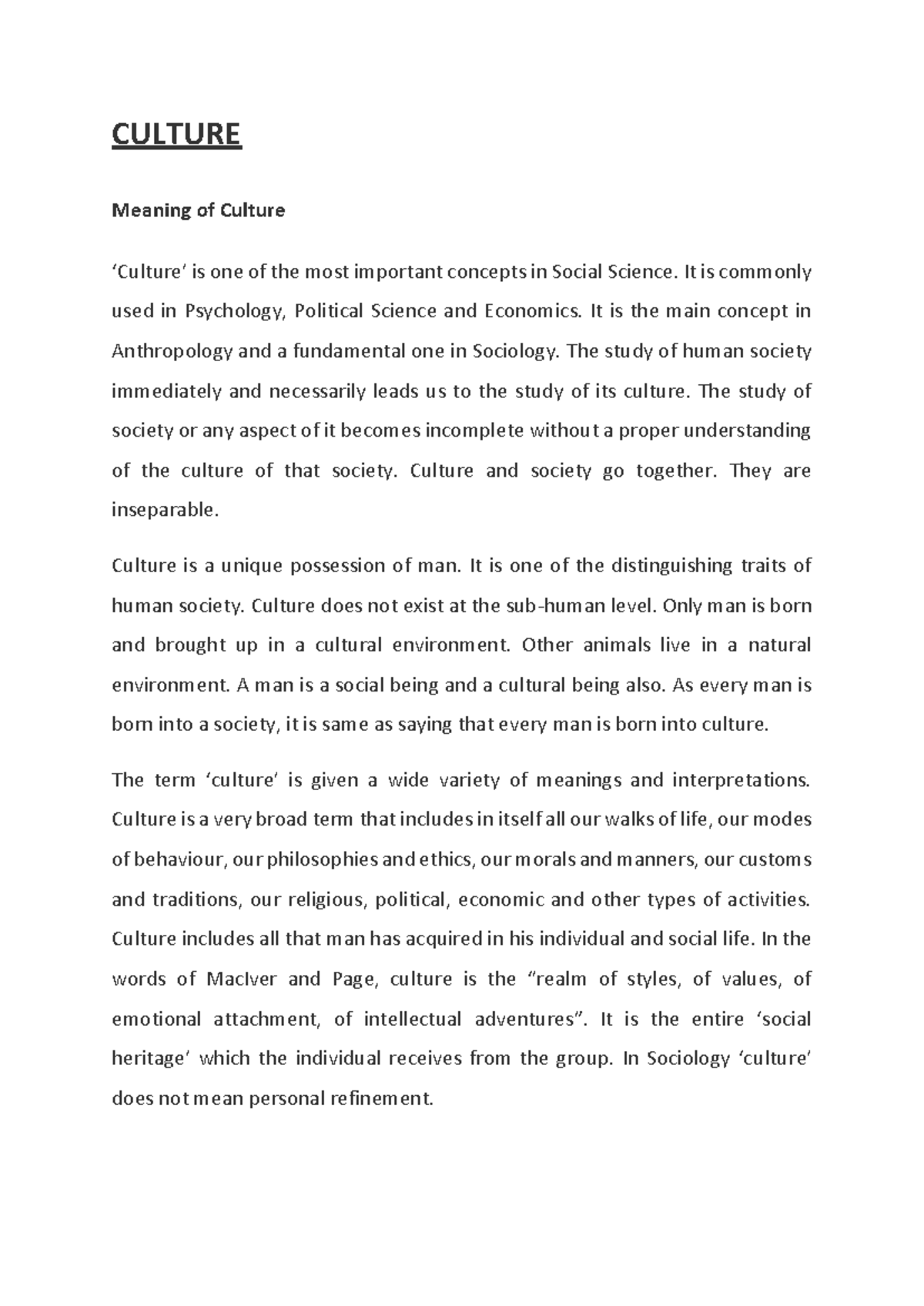 Sociology 101: Analyzing the Complexities of Culture and Its Elements ...