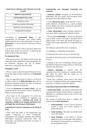 Development Psych 1-10 - CHAPTER 1 THE STUDY OF HUMAN DEVELOPMENT Human ...