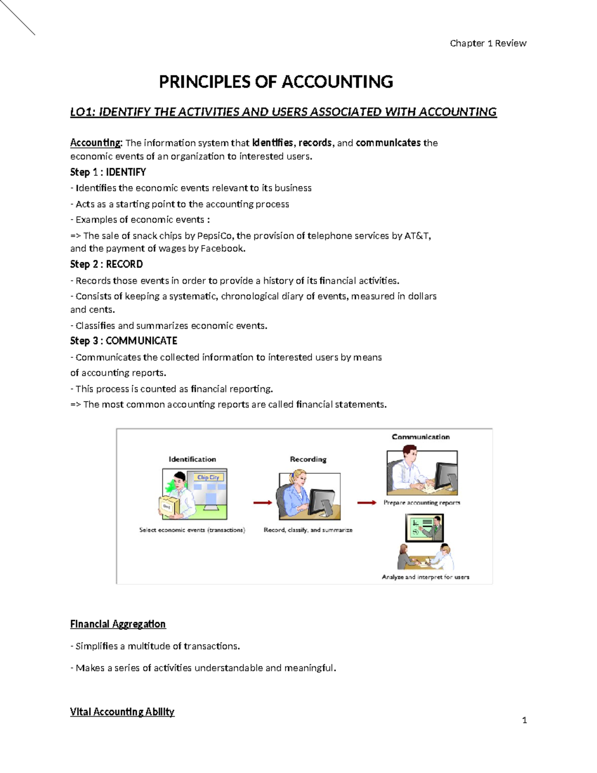 Principles of Accounting Summary: Chapters 1-18 Overview - Studocu