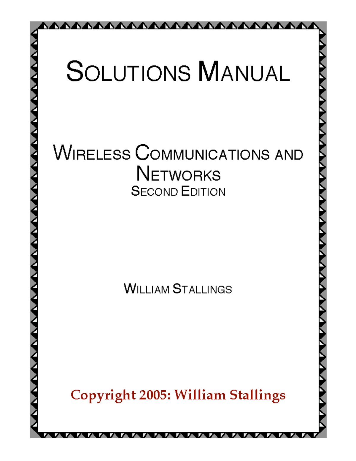 Solutions Manual for Wireless Communications and Networks (2nd Ed ...