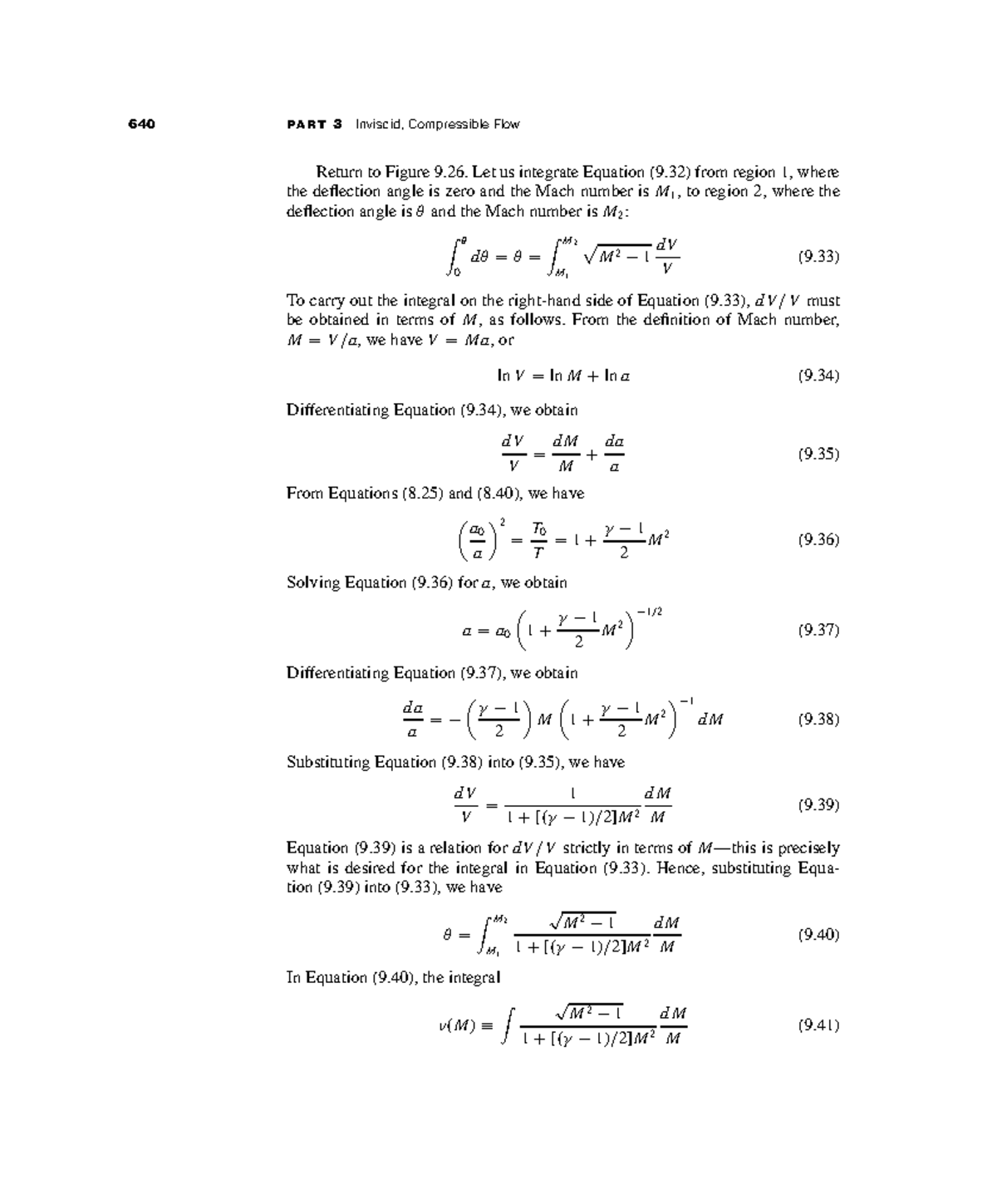 640 Fundamentals of Aerodynamics: Inviscid, Compressible Flow Analysis ...