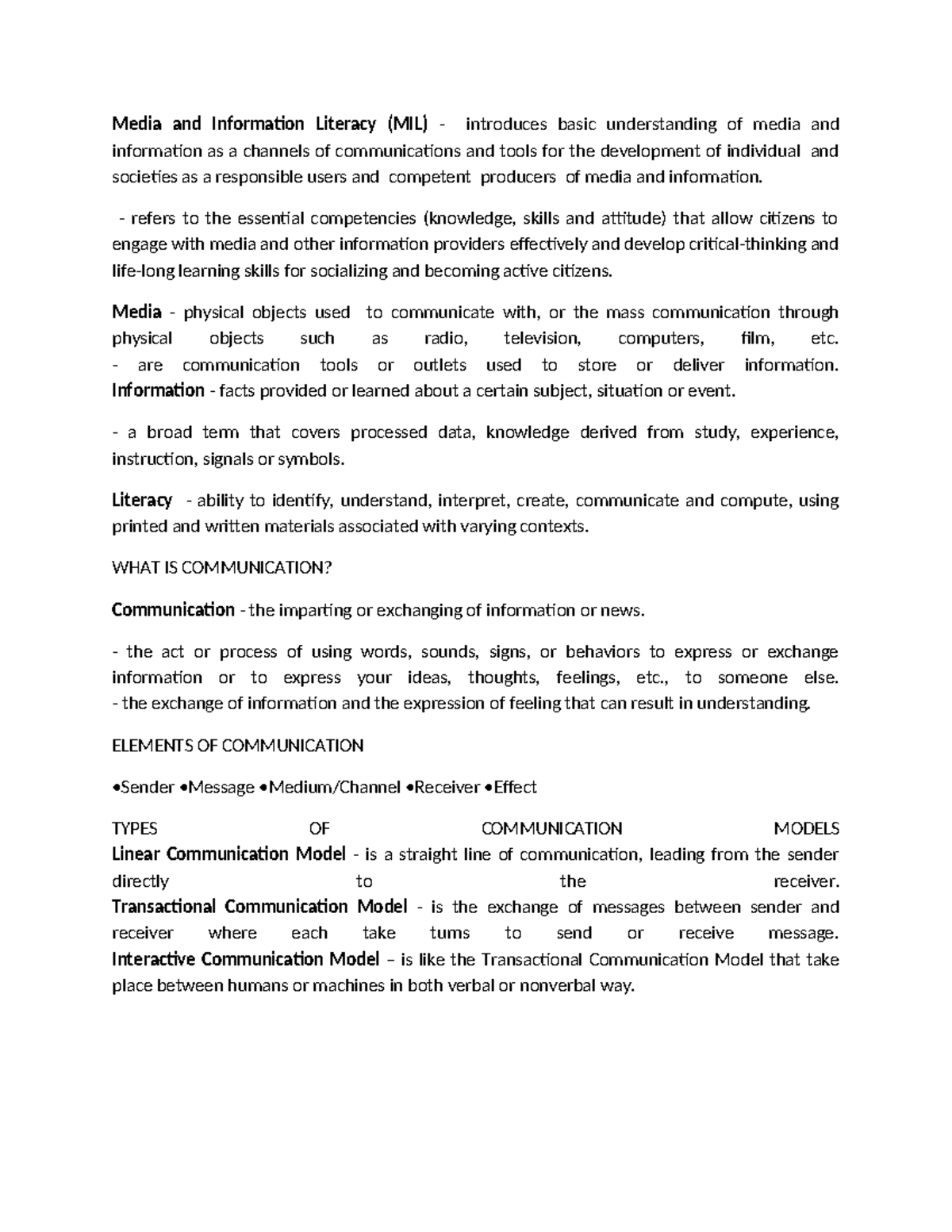 MIL Reviewer - Media and Information Literacy (MIL) - introduces basic ...