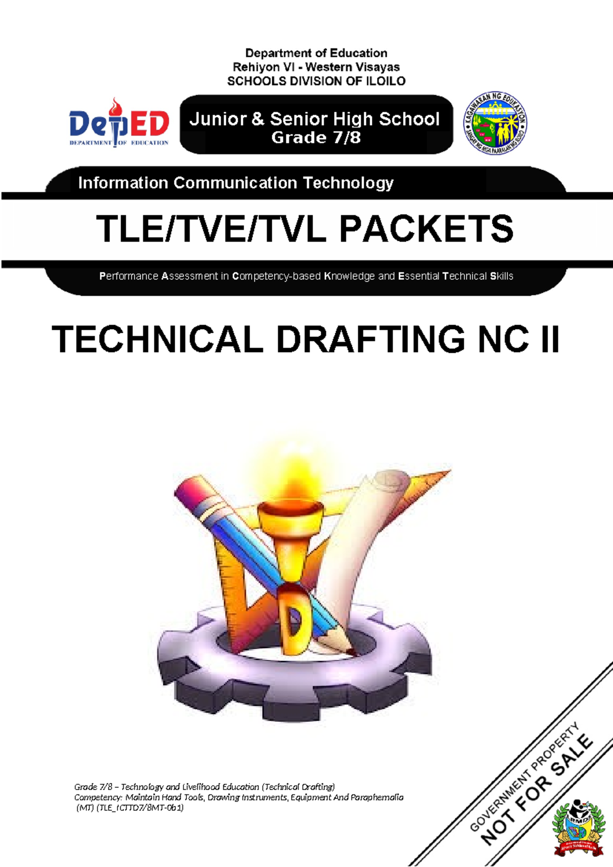 TLE ICT Technical Drafting Grade 7/8 Q1 Week 2 Worksheet - Studocu