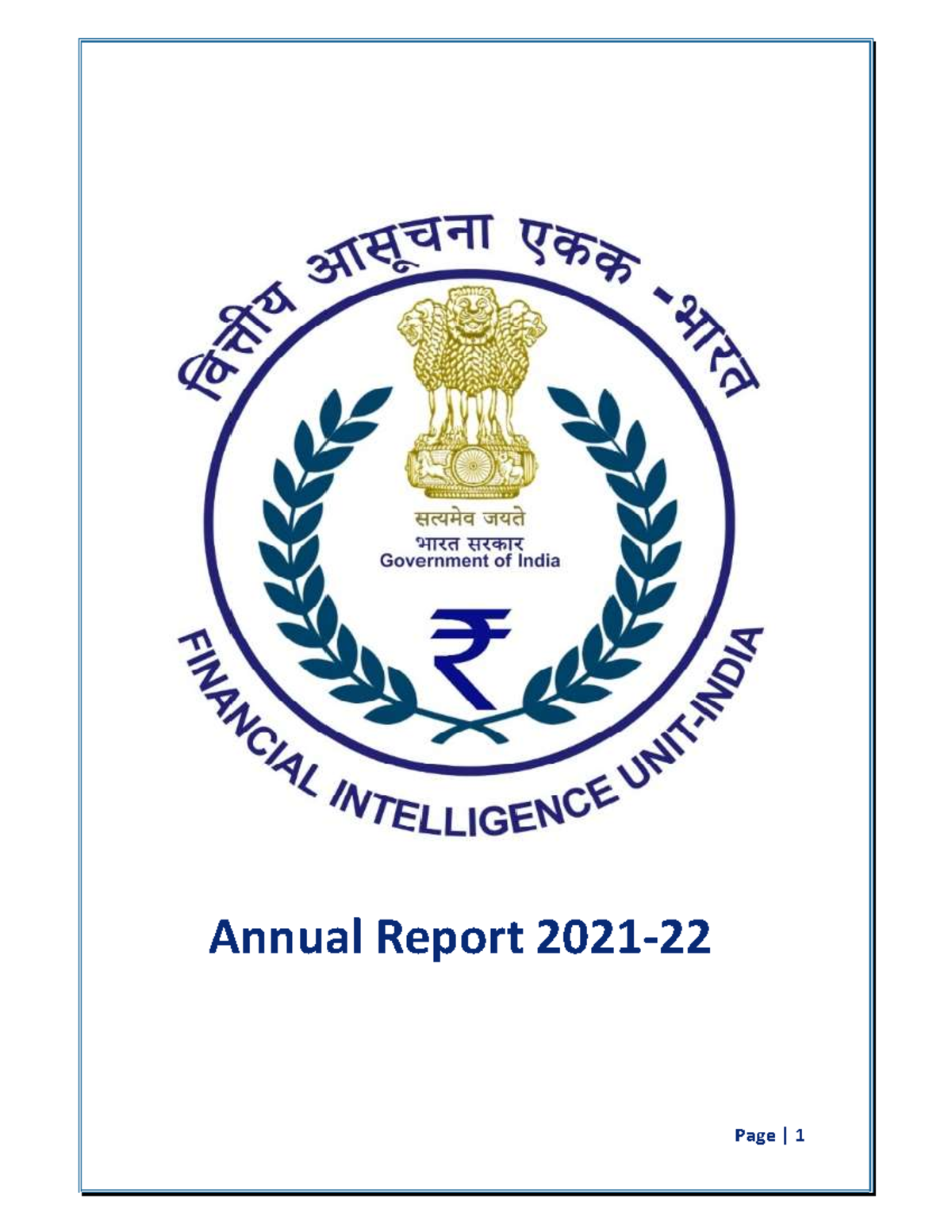 Annual Report 2021-22: Financial Intelligence Unit of India - Studocu