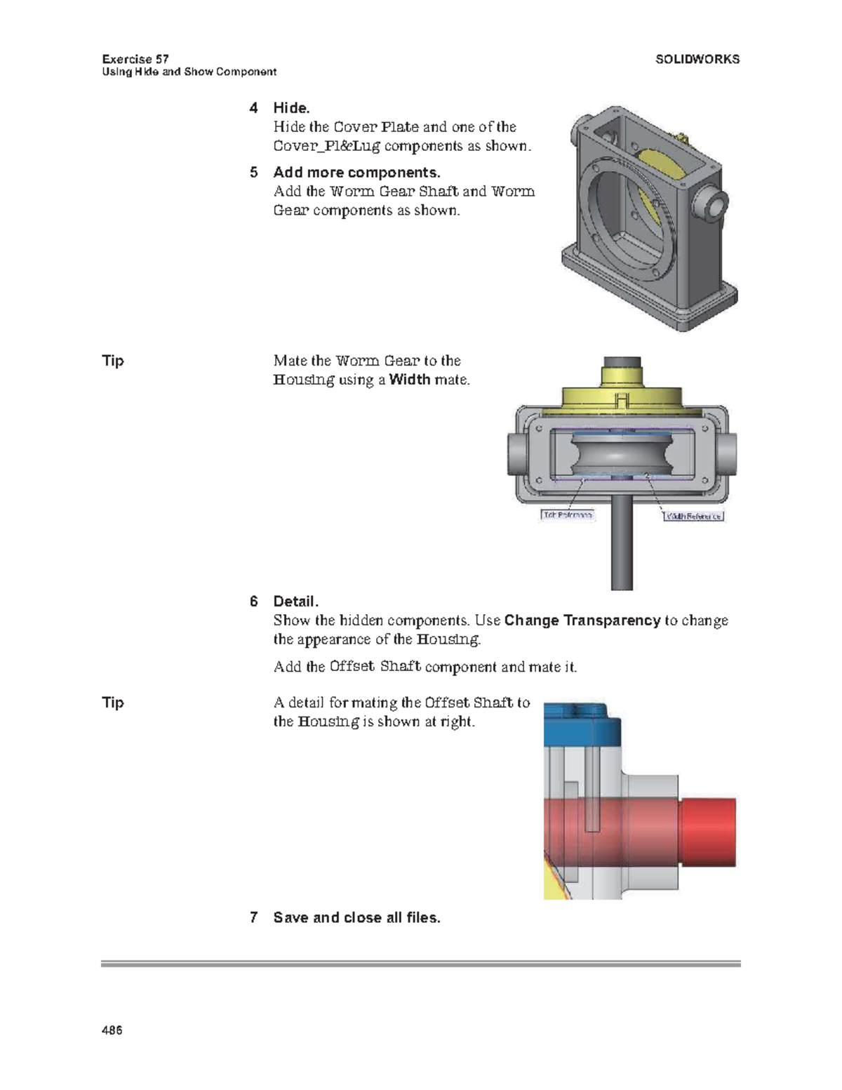 SOLIDWORKS Exercises 57-59: Component Management and Assemblies - Studocu