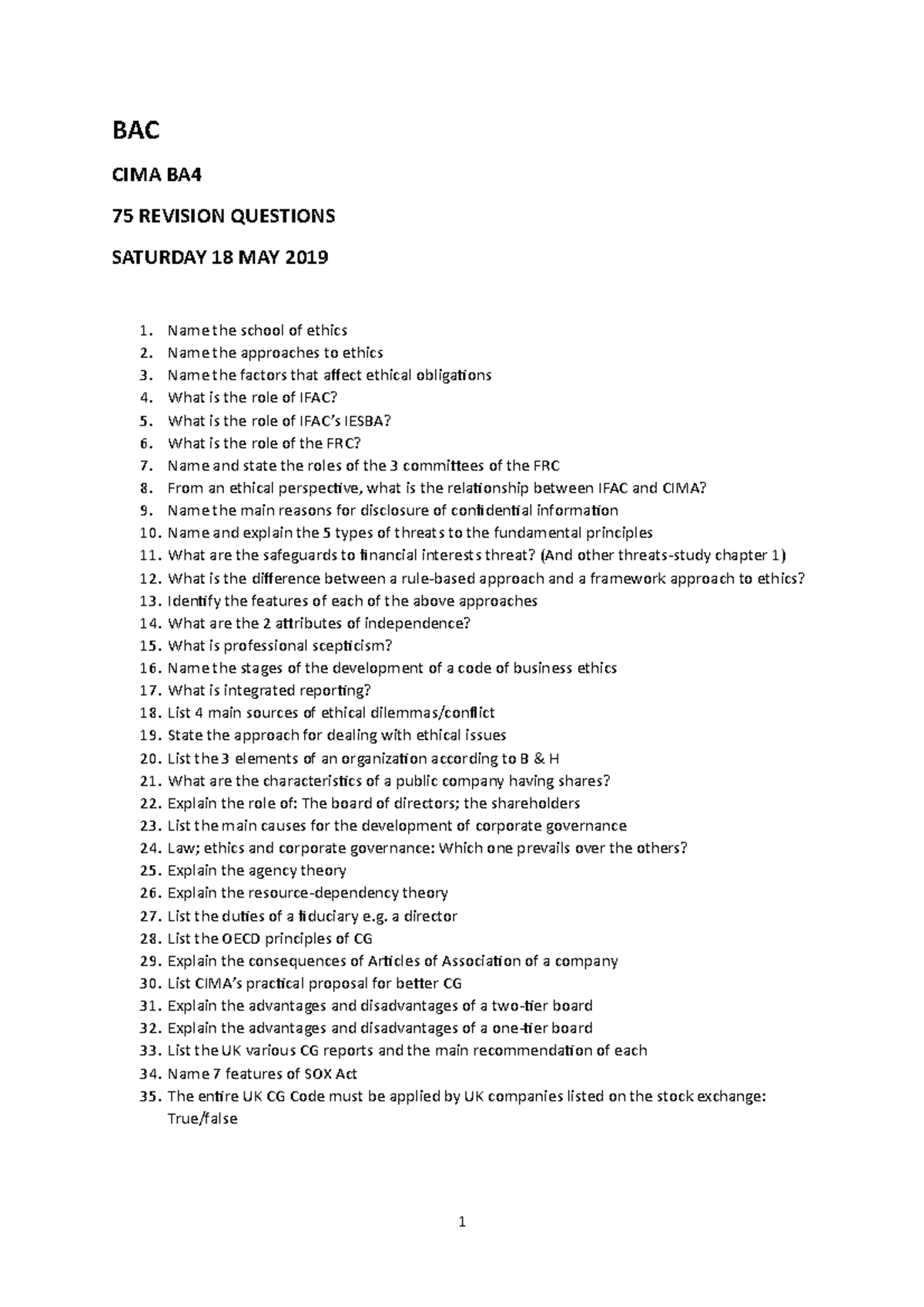 BA4 Revision QS - lecture formulated essay questions that test ...