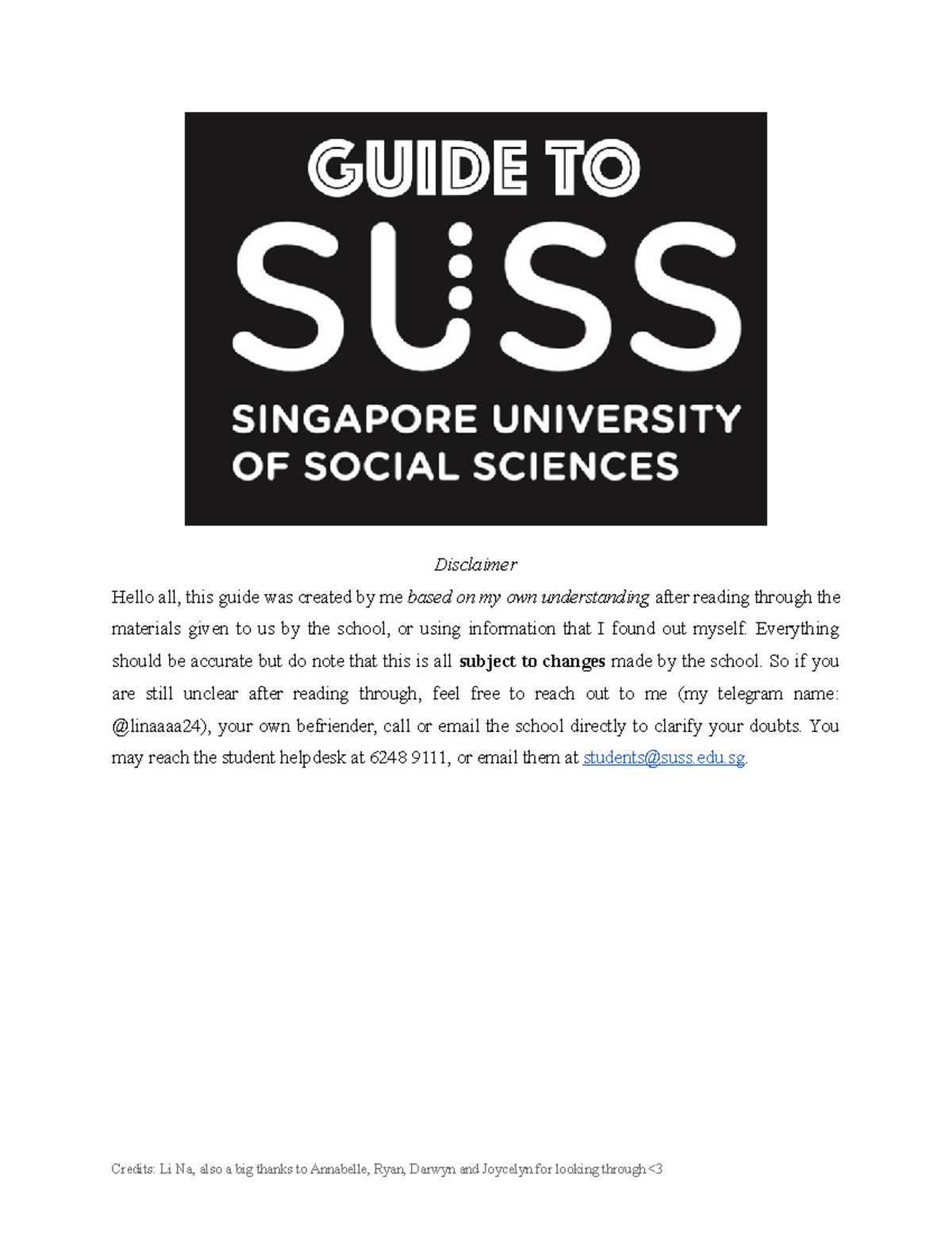 SUSS Guide to ETB and Course Bidding for FT Programmes - Studocu
