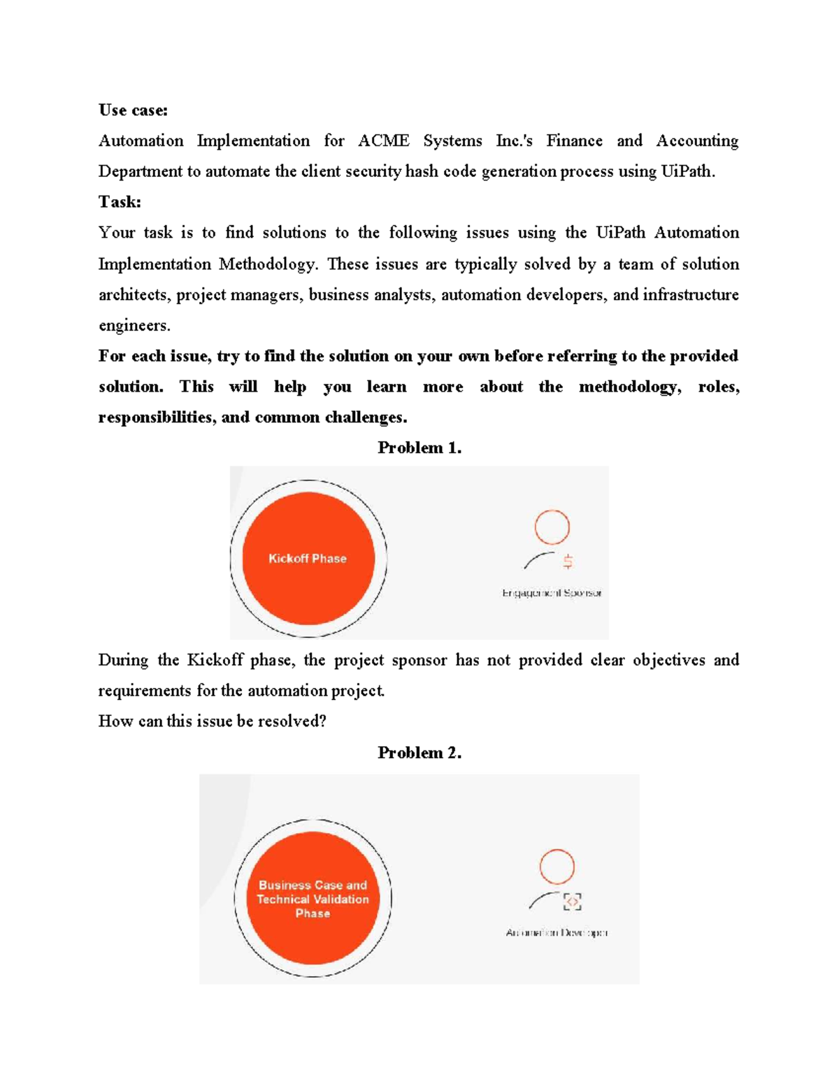 Case Study: Automation Challenges in ACME Finance Dept. (Chapter 03 ...