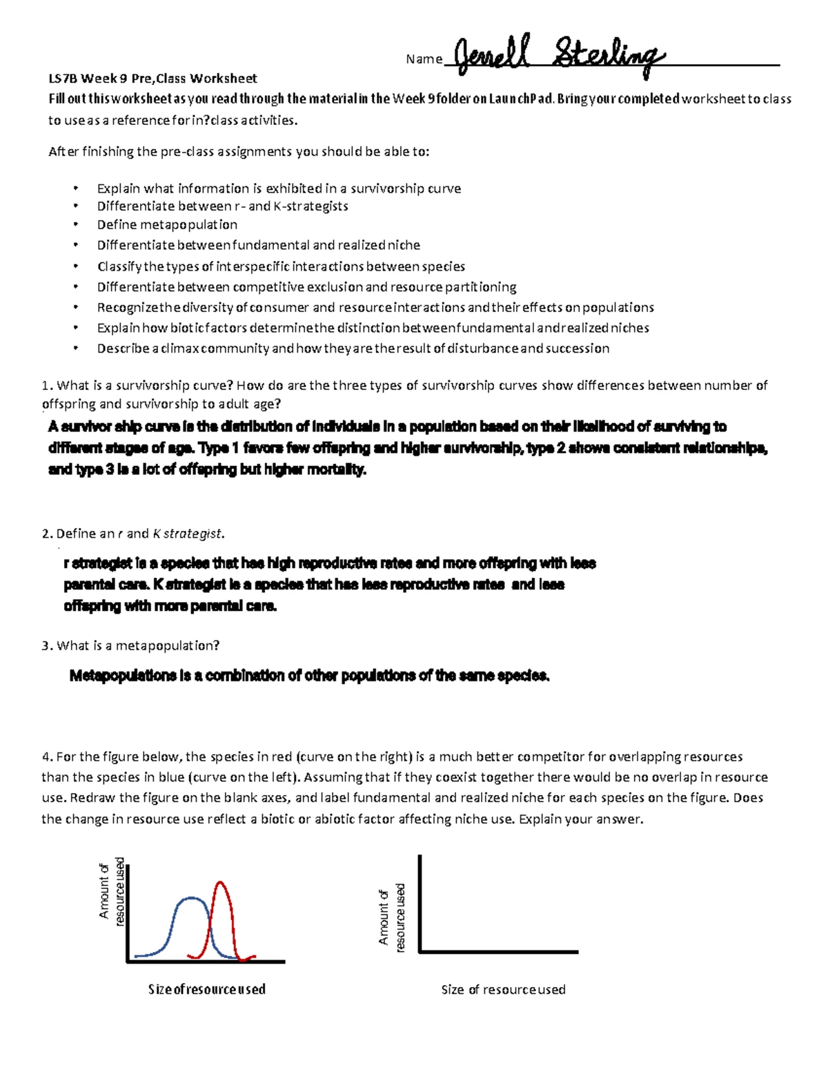 LS7B Week 3 Pedigrees Recombination Lab Worksheet Alt - Name
