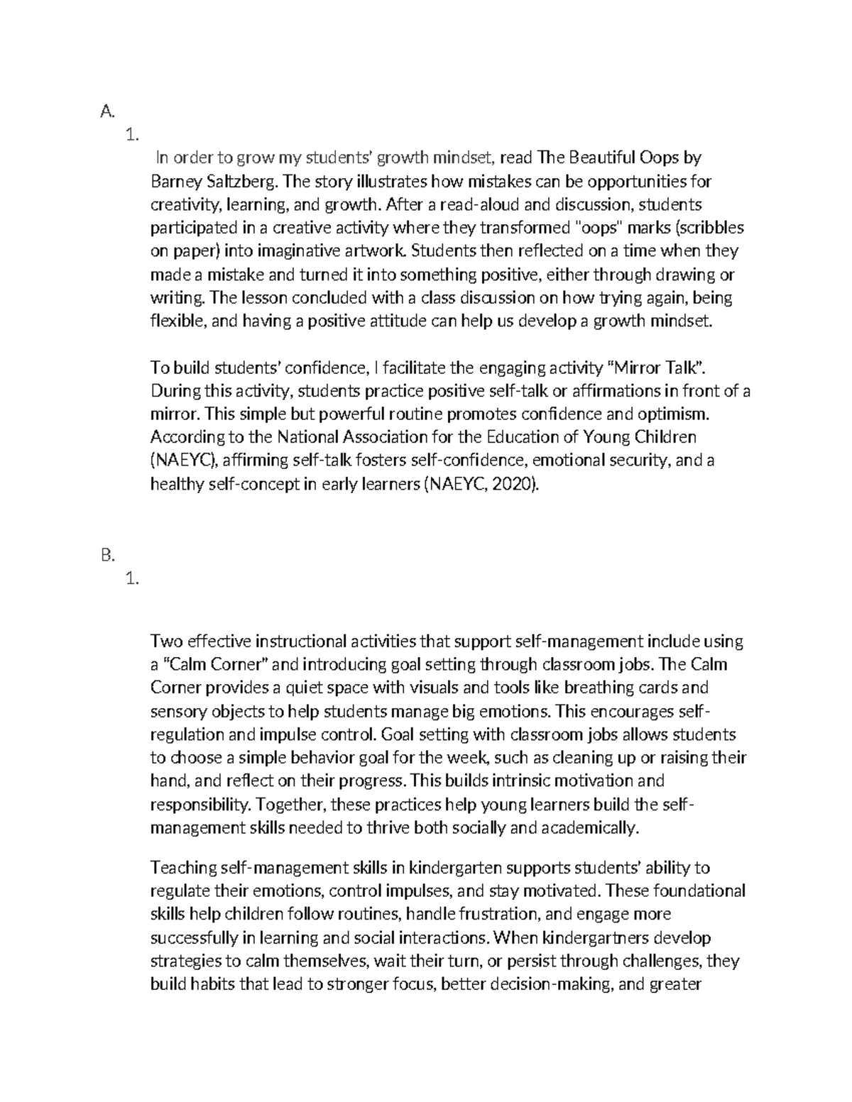 D629 Task 2: Professional Growth Plan for Enhancing Instructional ...