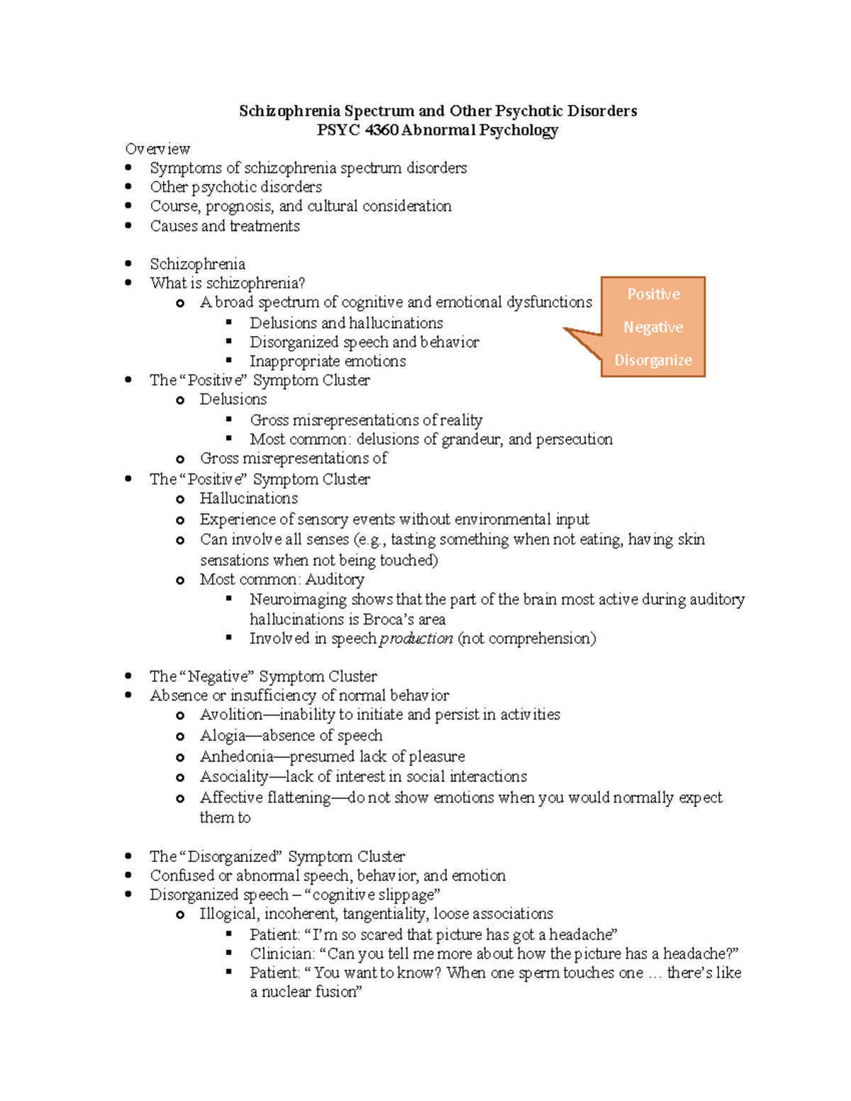 Schizophrenia spectrum and other psychotic disorders - Schizophrenia ...