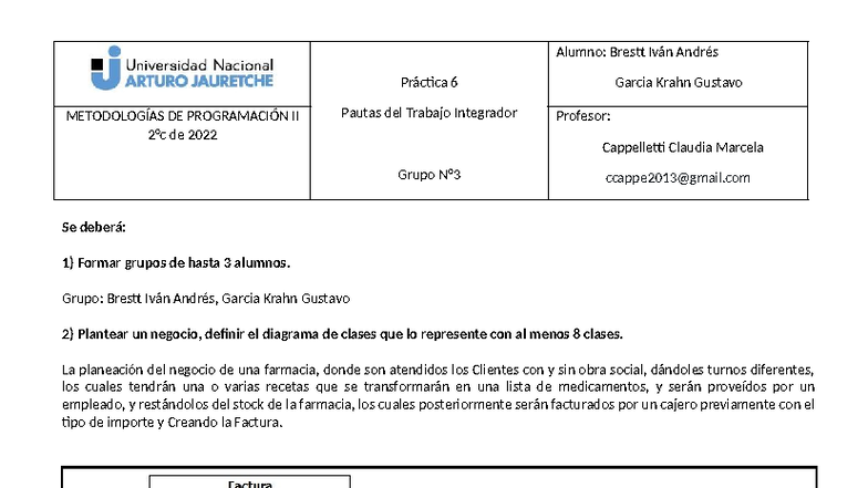 Práctica 6: Desarrollo de Aplicación para Farmacia - MPll 2022 - Studocu