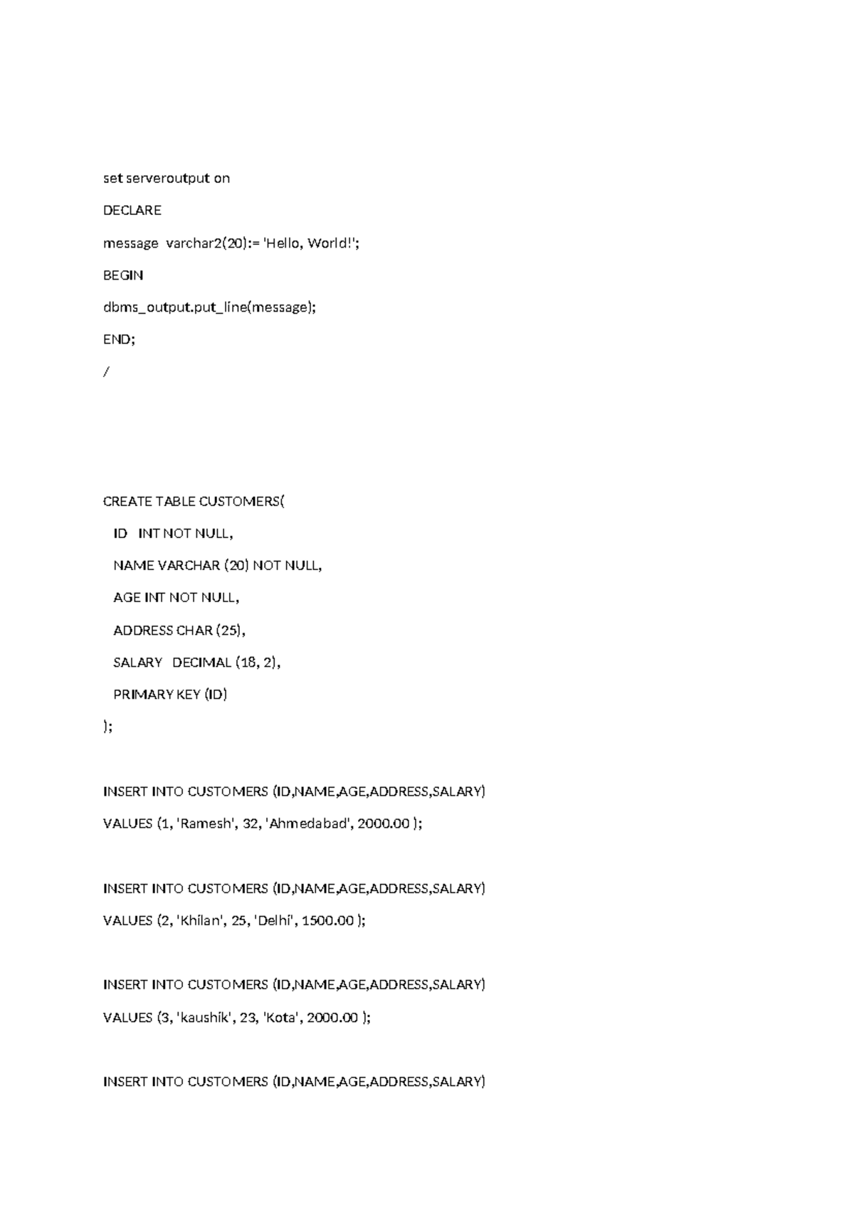 Winsem 2024-25 CSE2007 ELA: SQL Table Creation & Data Insertion Guide ...