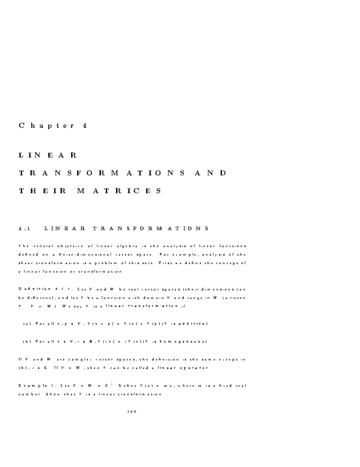Linear Transformations and their Matrix Representations - @T|ih e wW ...