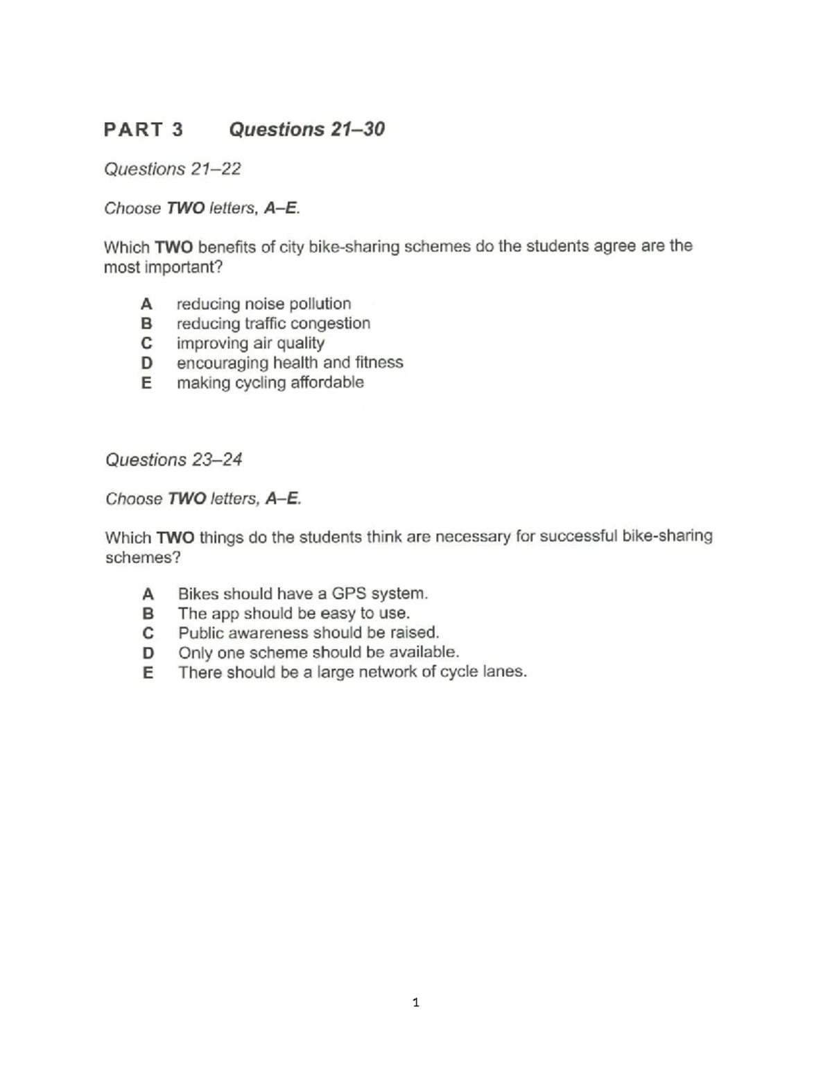 Listening Practice - City Schemes & Dodo Bird Extinction Notes - Studocu