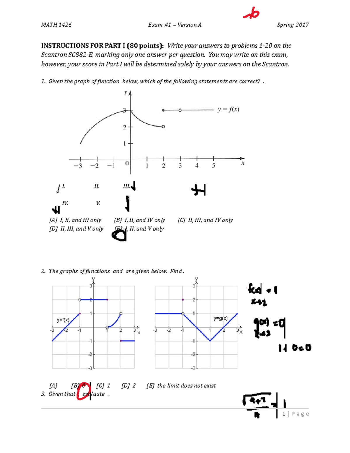 Understanding Limits: Graphical & Numerical Perspectives (Pre-Cal Notes ...