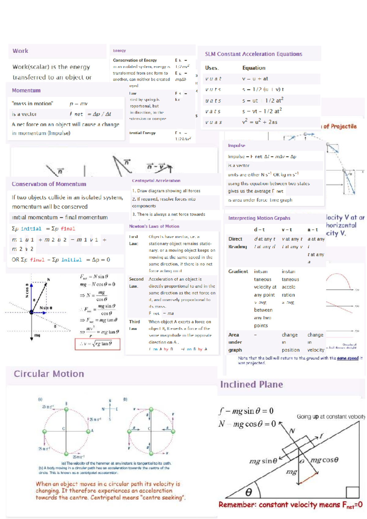 Physics 101: Motion and Energy Concepts - Lecture Notes - Studocu
